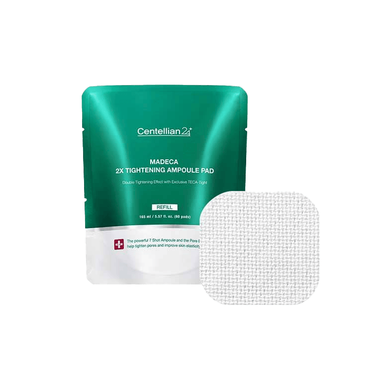 Centellian24 Tightening Pad Refill packaging back with usage steps