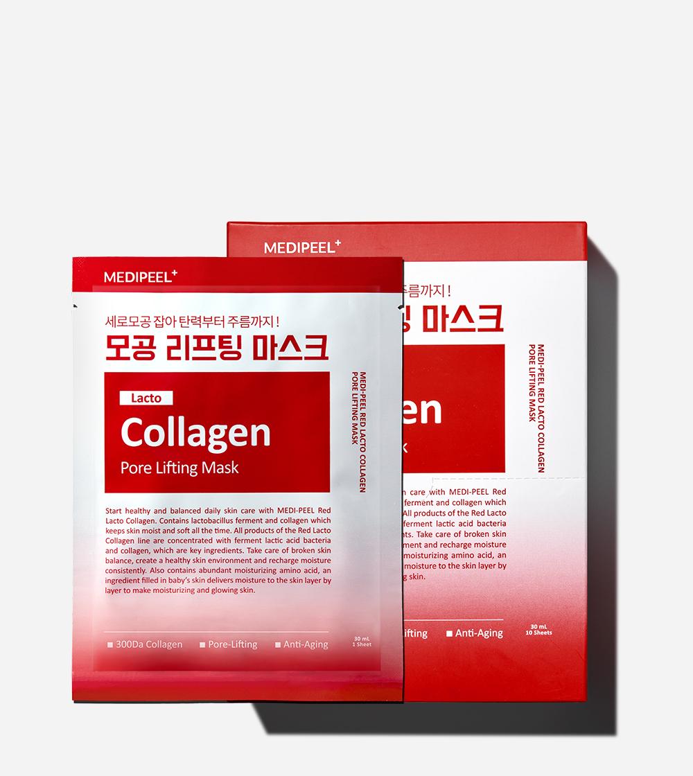 MEDI-PEEL Lacto Collagen Pore Lifting Mask 30ml 10ea 30ml x 10ea Korean skincare product image