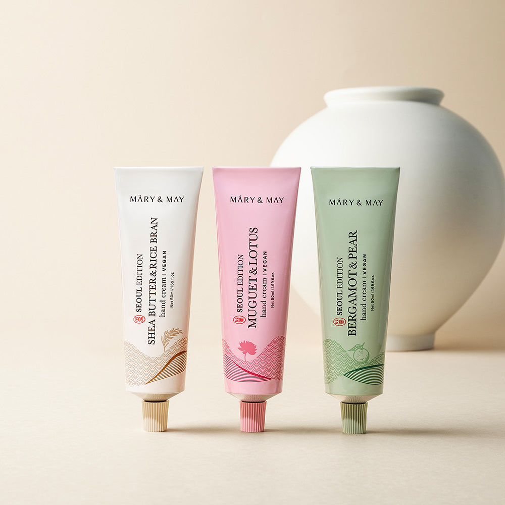 Mary&May Seoul Edition Hand Cream Trio Set (50ml x3) Korean body care product image