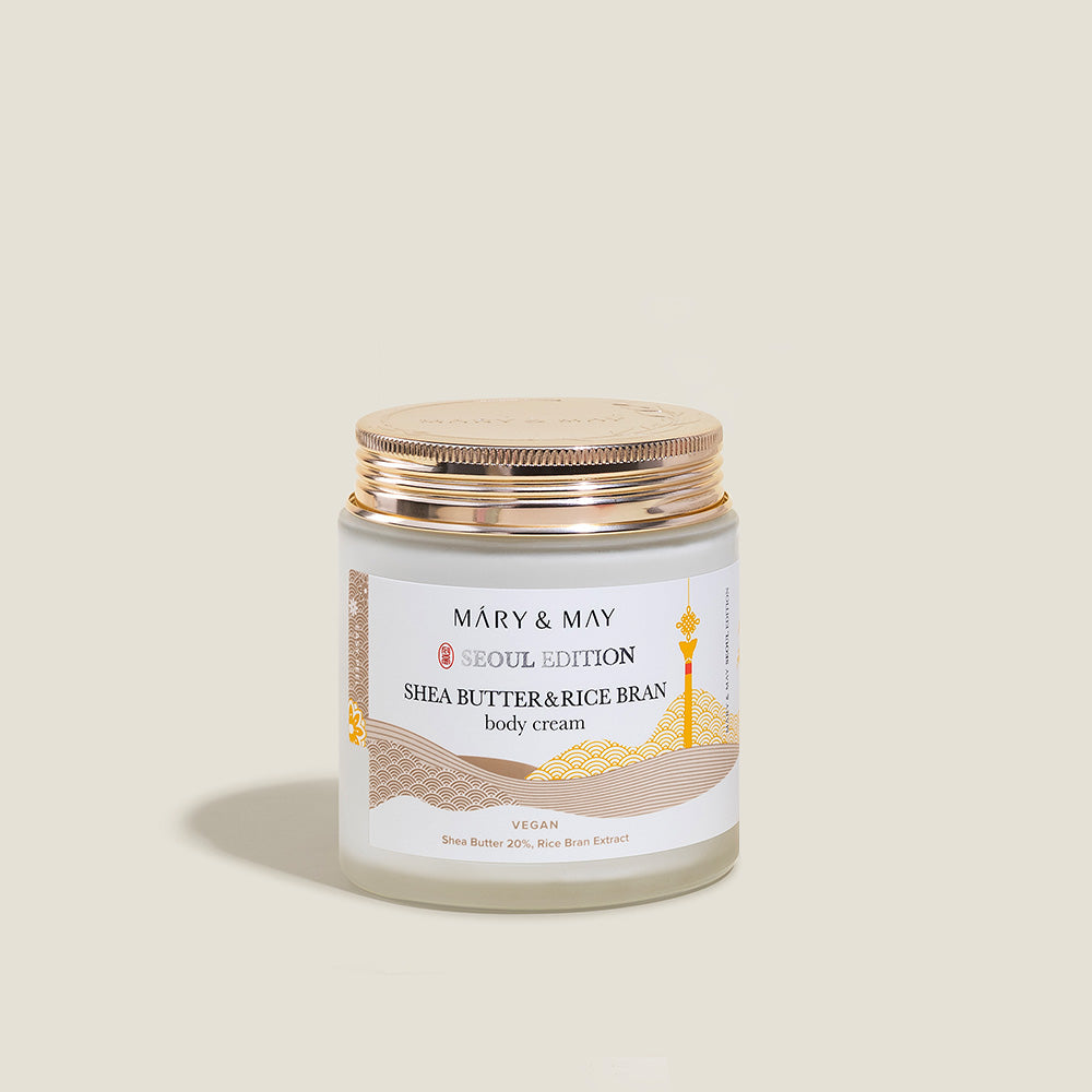 Mary&May Shea Butter & Rice Bran Body Cream 250ml Korean body care product image