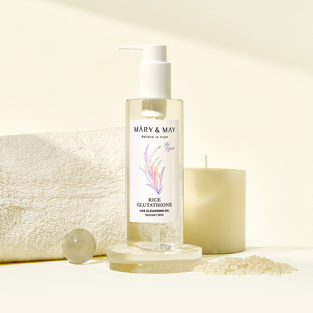 Mary&May Rice Glutathione LHA Cleansing Oil 200ml Korean cleanser product image