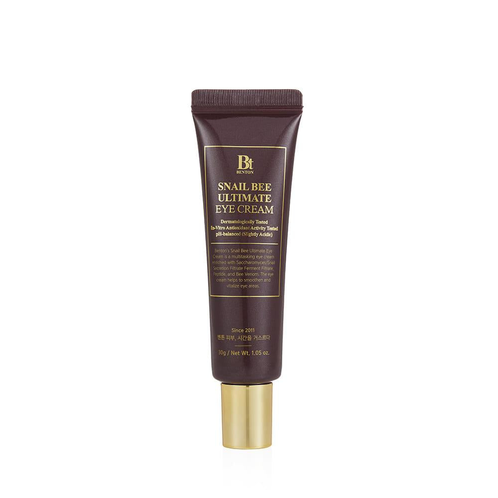 Benton Snail Bee Eye Cream texture on ring finger