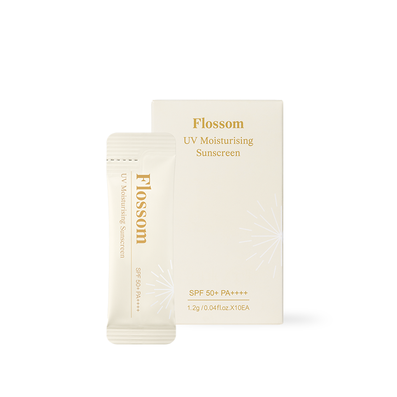 Reblocell Flossom UV Moisturising Sunscreen Pocket 10ea / Box Korean sunscreen product image
