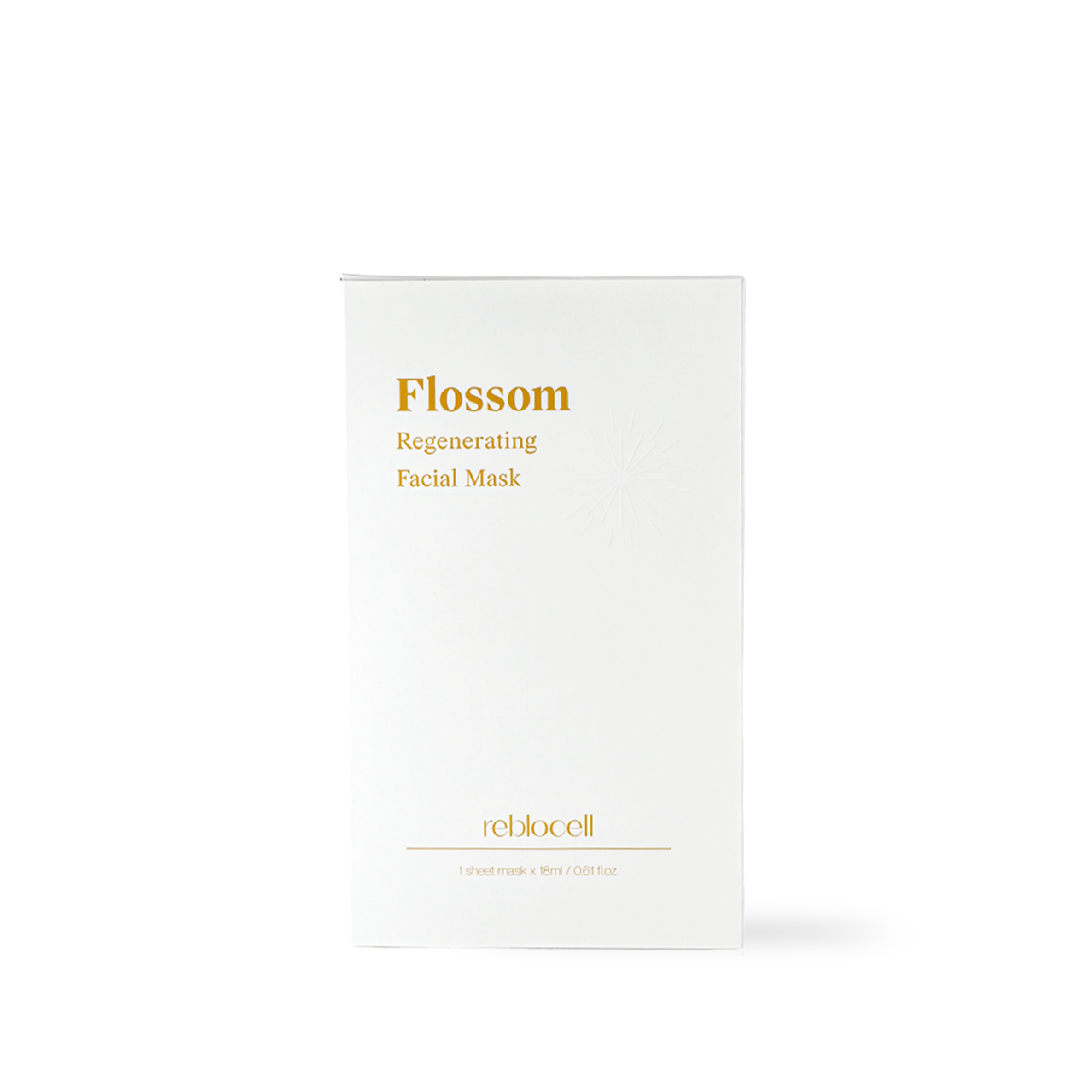 Reblocell Flossom Regenerating Facial Mask EGF 1PPM 1 Sheet 1 sheets Korean skincare product image