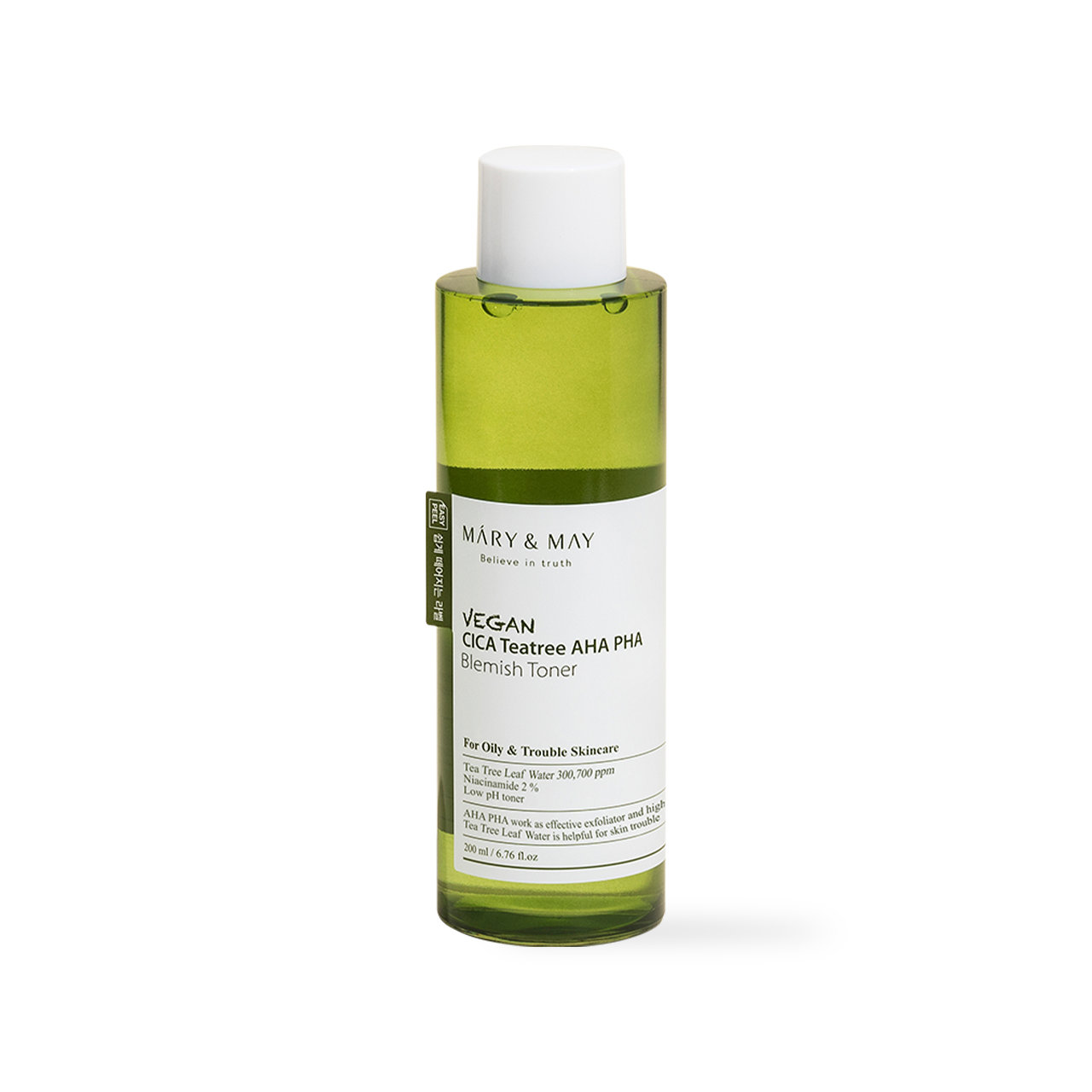 Mary&May Vegan CICA Tea Tree AHA PHA Blemish Toner 200ml Korean toner product image