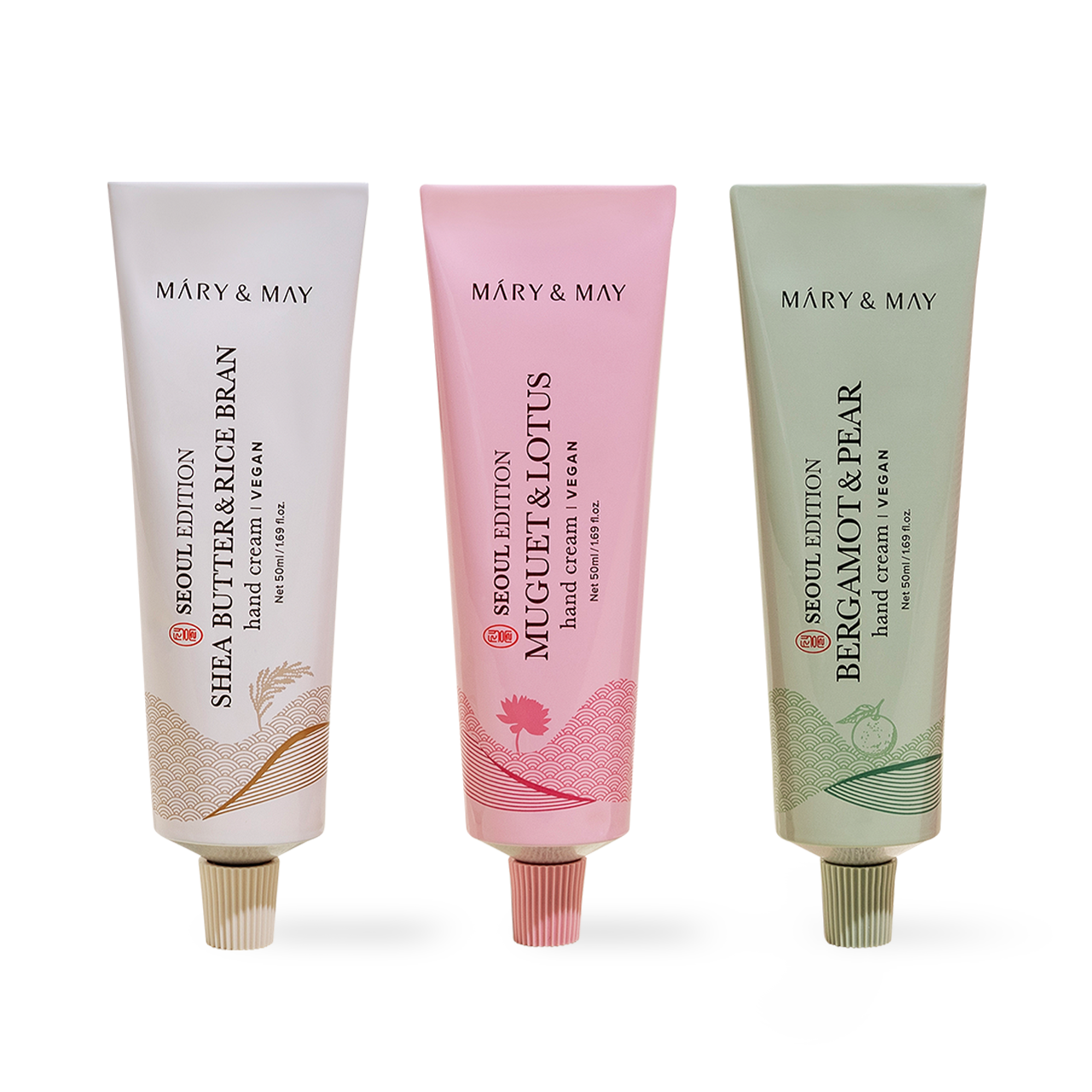 Mary&May Seoul Edition Hand Cream Trio Set (50ml x3) Korean body care product image