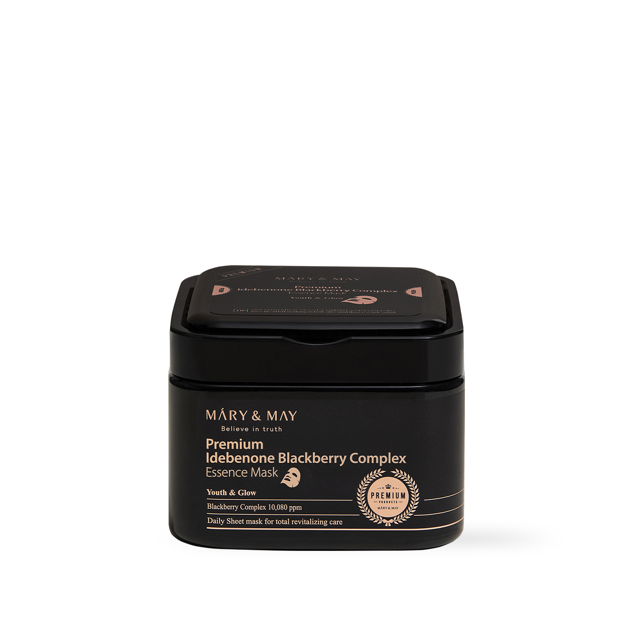 Mary&May Premium Idebenone Blackberry Complex Essence Mask 20EA 250g Korean toner product image