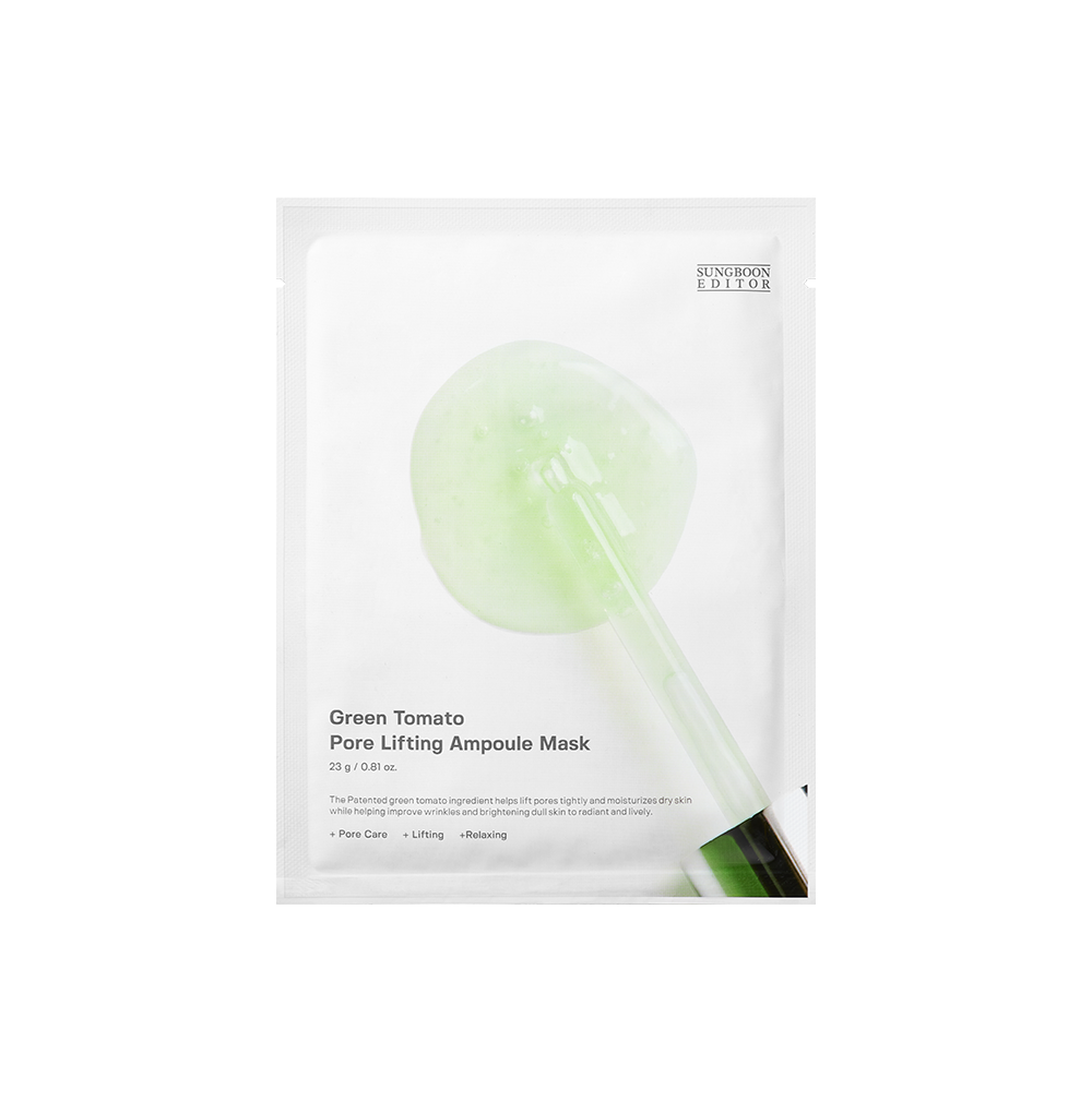 SUNGBOON EDITOR Green Tomato Pore Lifting Ampoule Mask 23g x 10pcs 23g x 10pcs x Korean ampoule product image