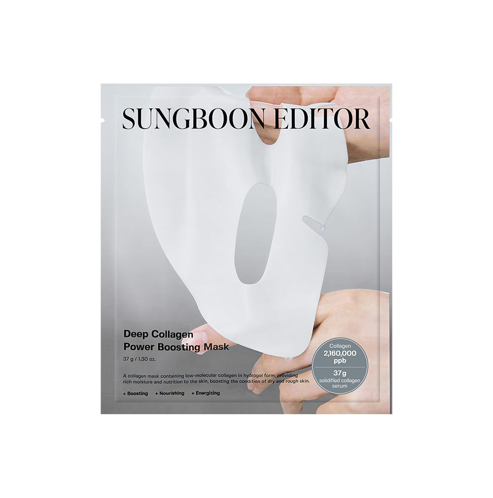 SUNGBOON EDITOR Deep Collagen Power Boosting Mask 37g x 4ea Korean skincare product image