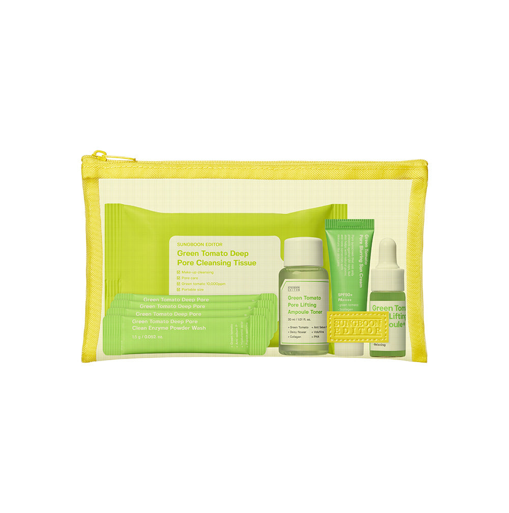 SUNGBOON EDITOR Green Tomato Travel Kit 150g Korean skincare product image