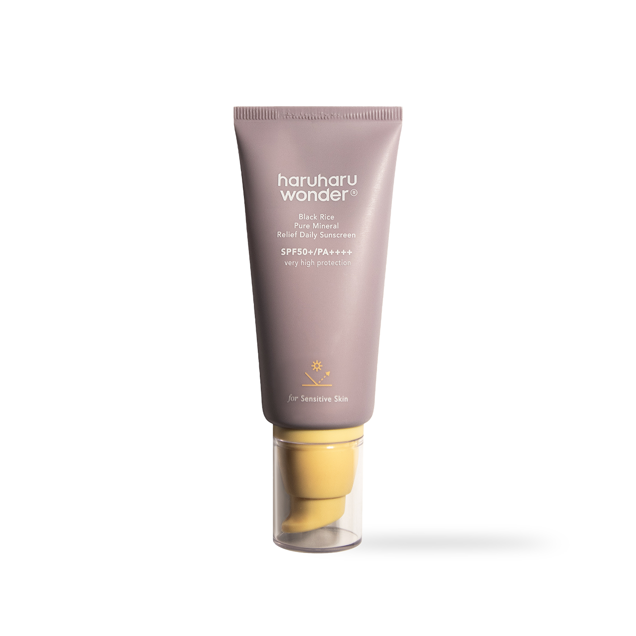 Haruharuwonder Black Rice Pure Mineral Relief Daily Sunscreen Unscented SPF50+ 50ml - Haruharuwonder Sunscreen product image