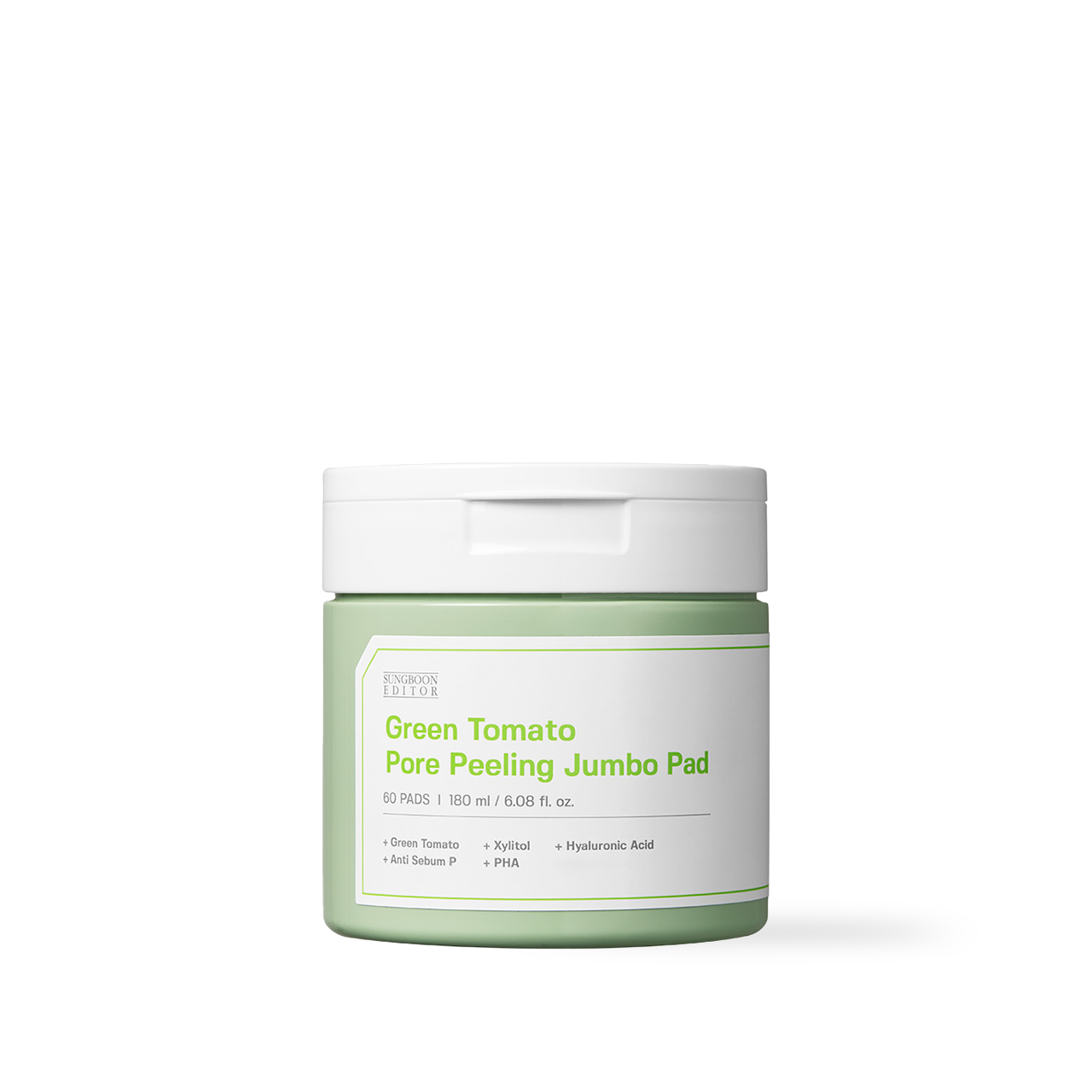 SUNGBOON EDITOR Green Tomato Pore Peeling Jumbo Pad 60 Sheets Korean toner product image