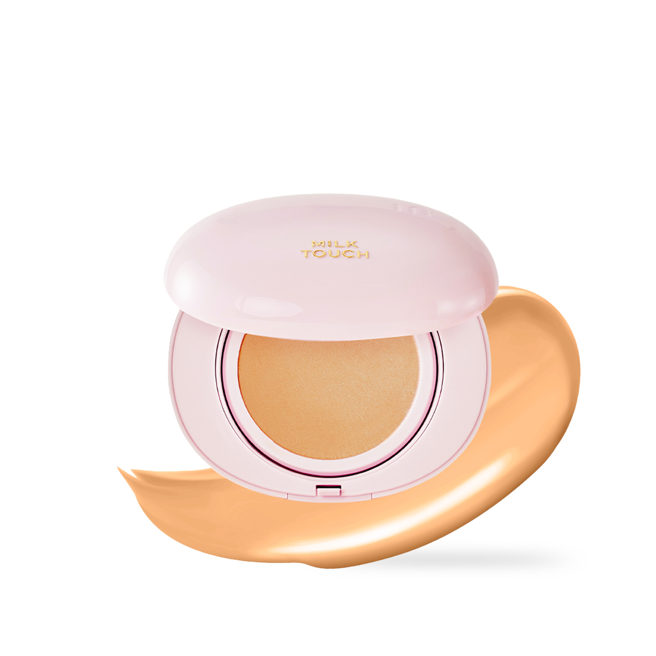 Milk Touch All Day Skin Fit Milky Glow Cushion #25C Ginger 15g K-beauty makeup product image