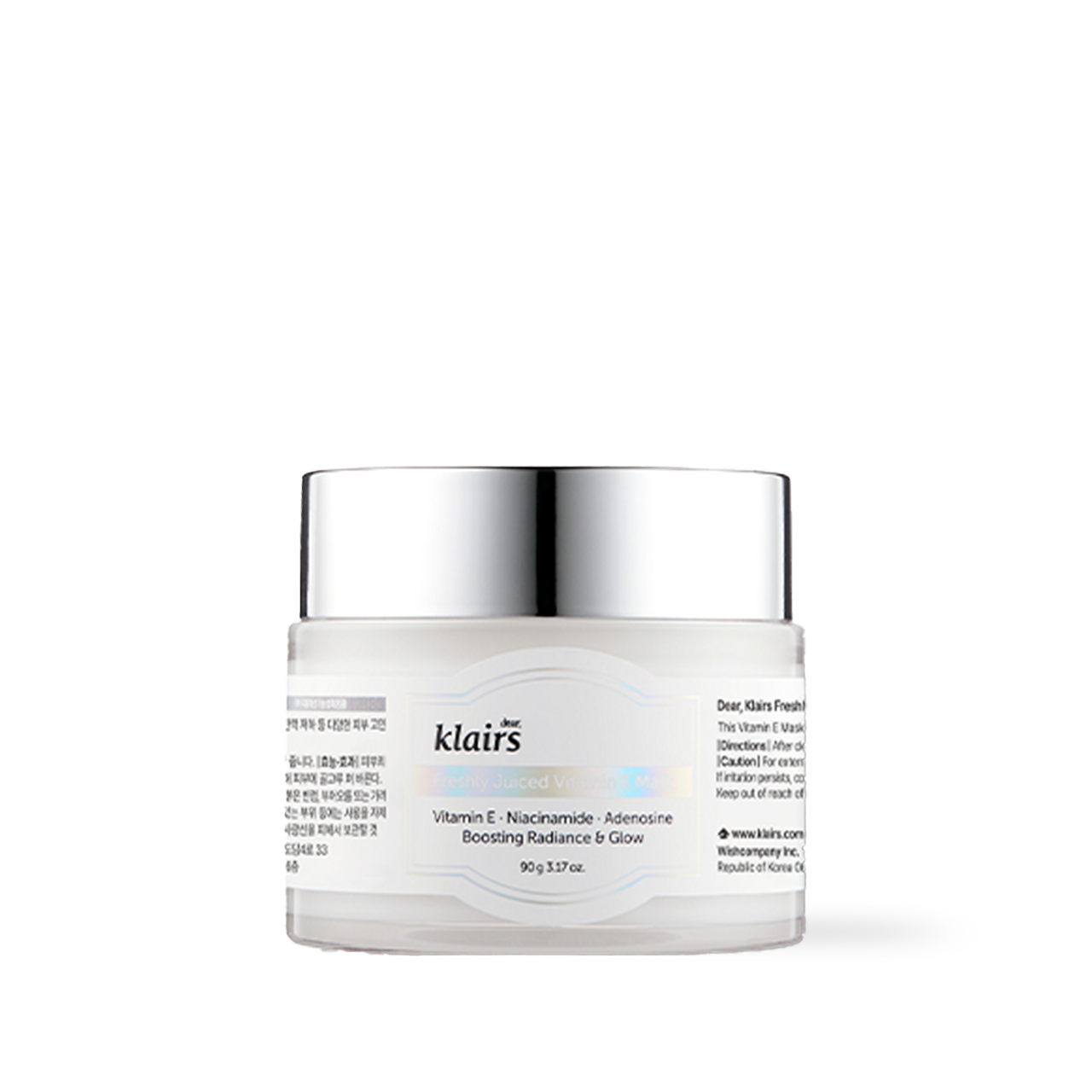 Dear Klairs Freshly Juiced Vitamin E Mask 90ml Korean skincare product image