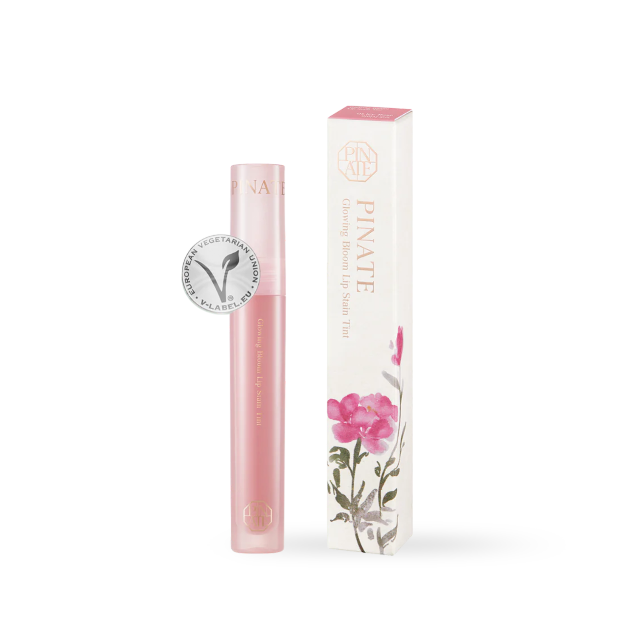 Pinate Glowing Bloom Lip Stain 5 Colors 01 Icy Rose K-beauty lip product product image