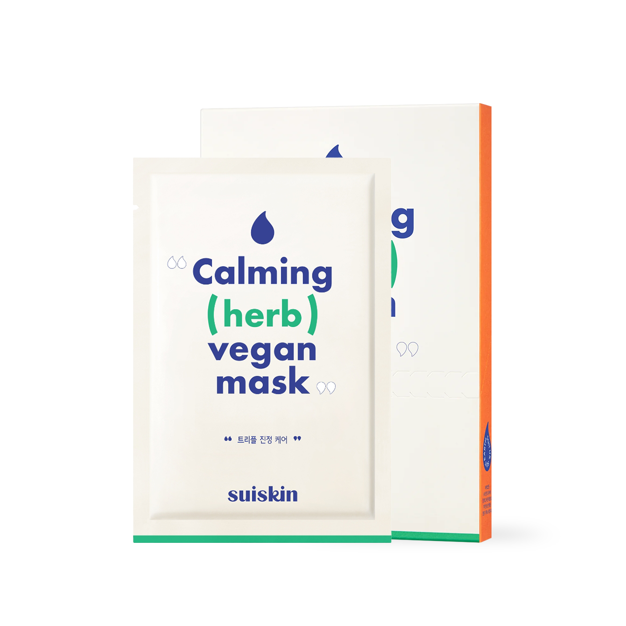 SUISKIN Calming (Herb) Vegan Mask Box 1ea Korean skincare product image