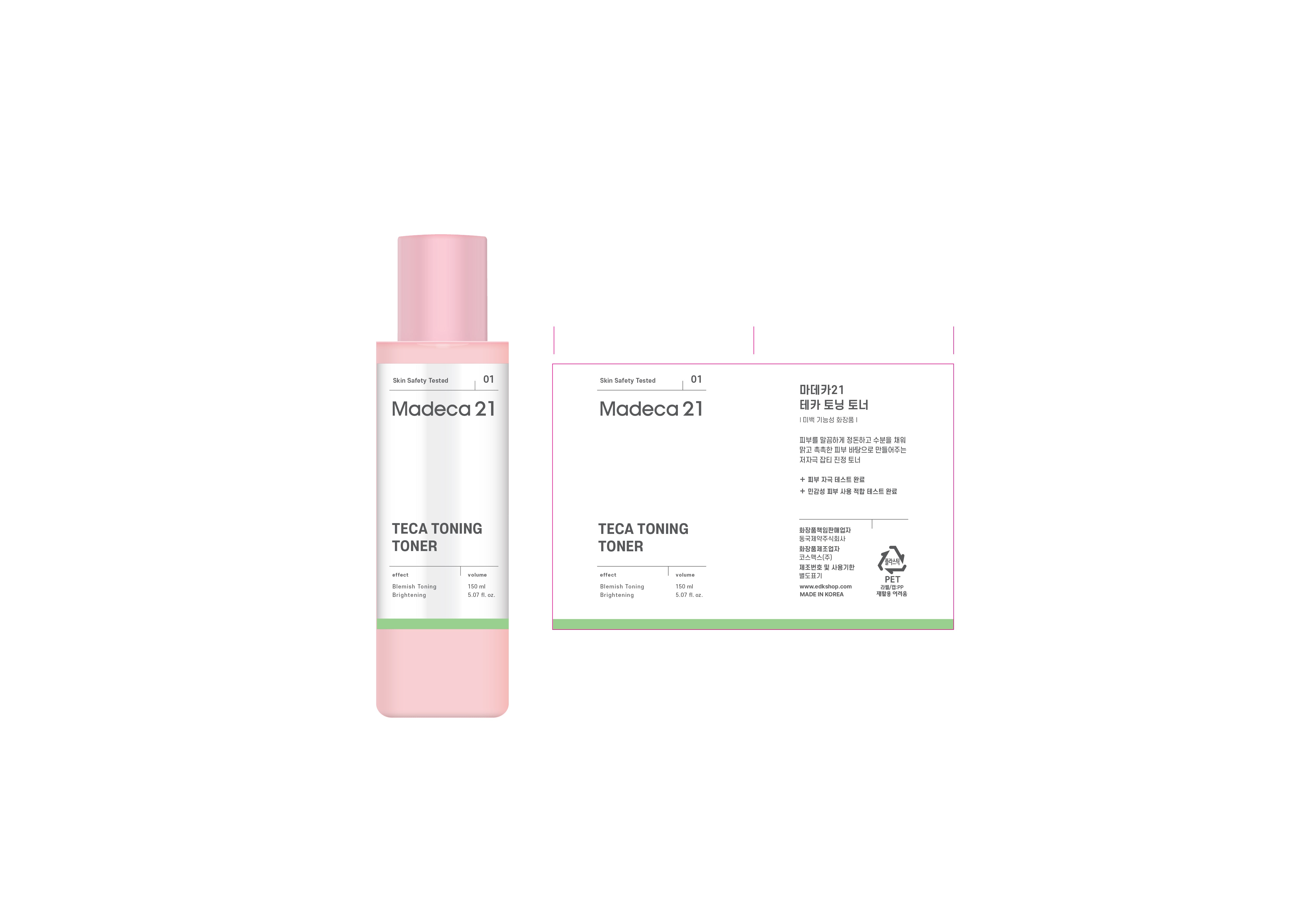 Madeca21 Teca Toning Toner 150ml Korean toner product image