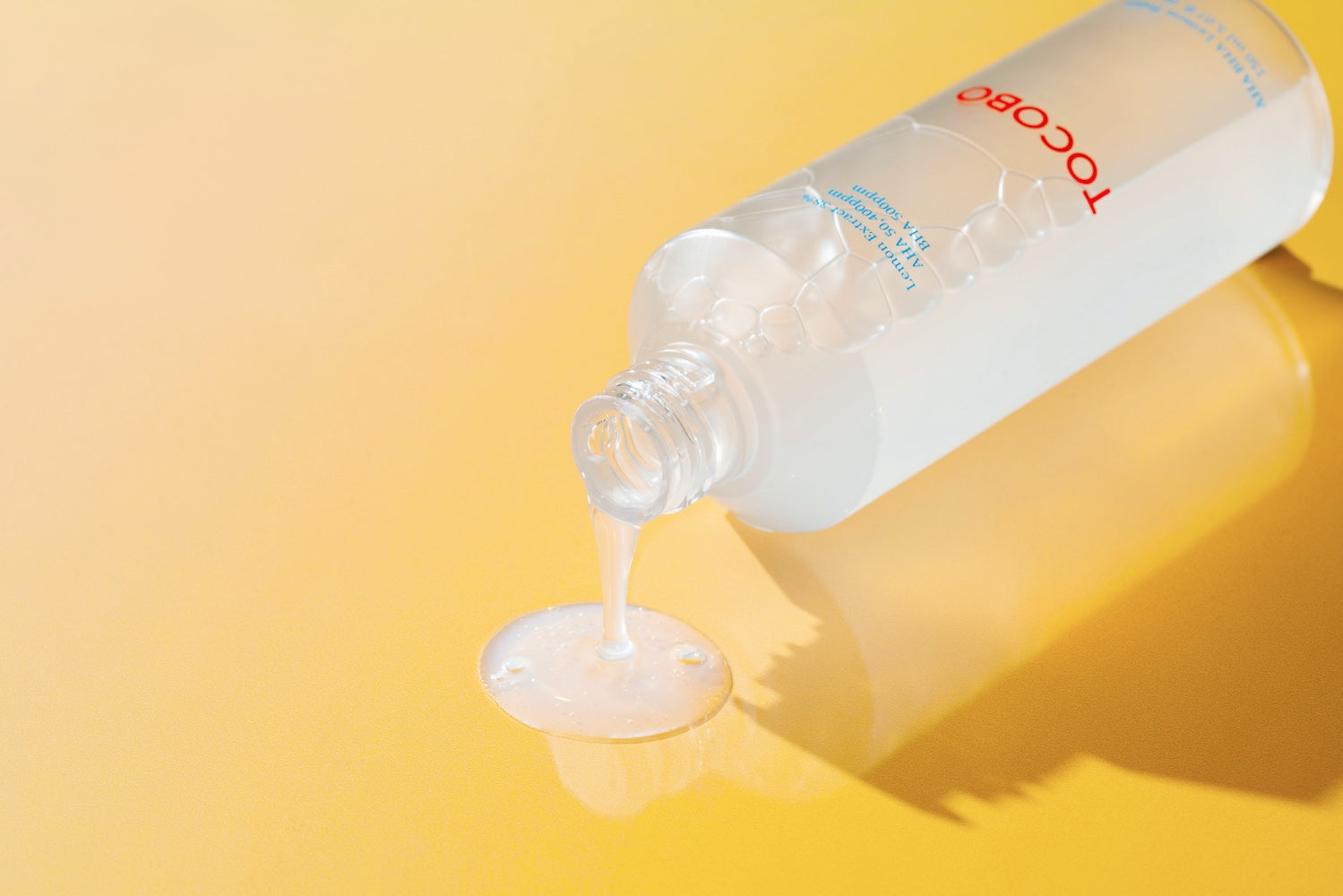 Close-up of citrus oil ingredient text on label