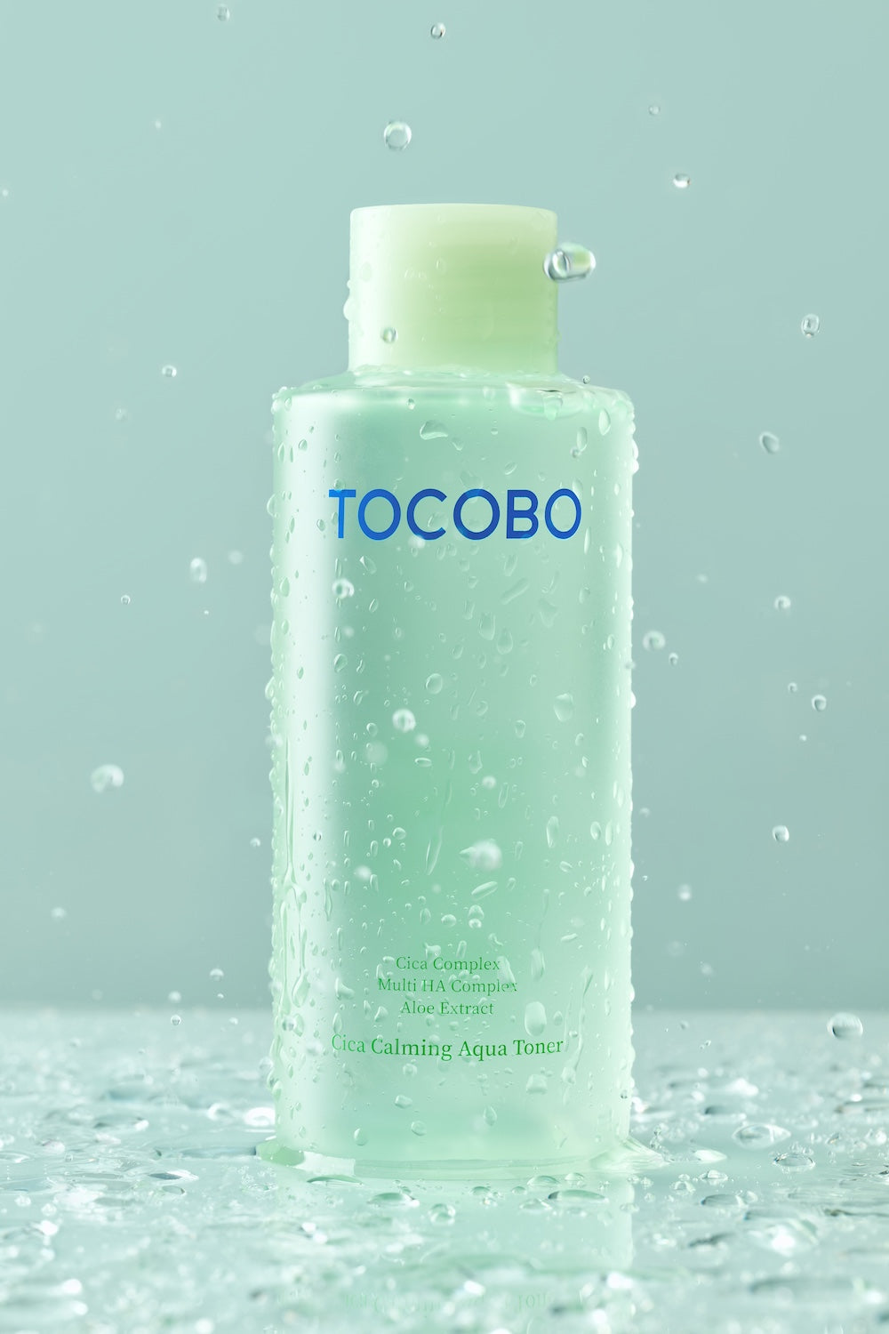 back label showing Tocobo Cica Calming Aqua Toner ingredients