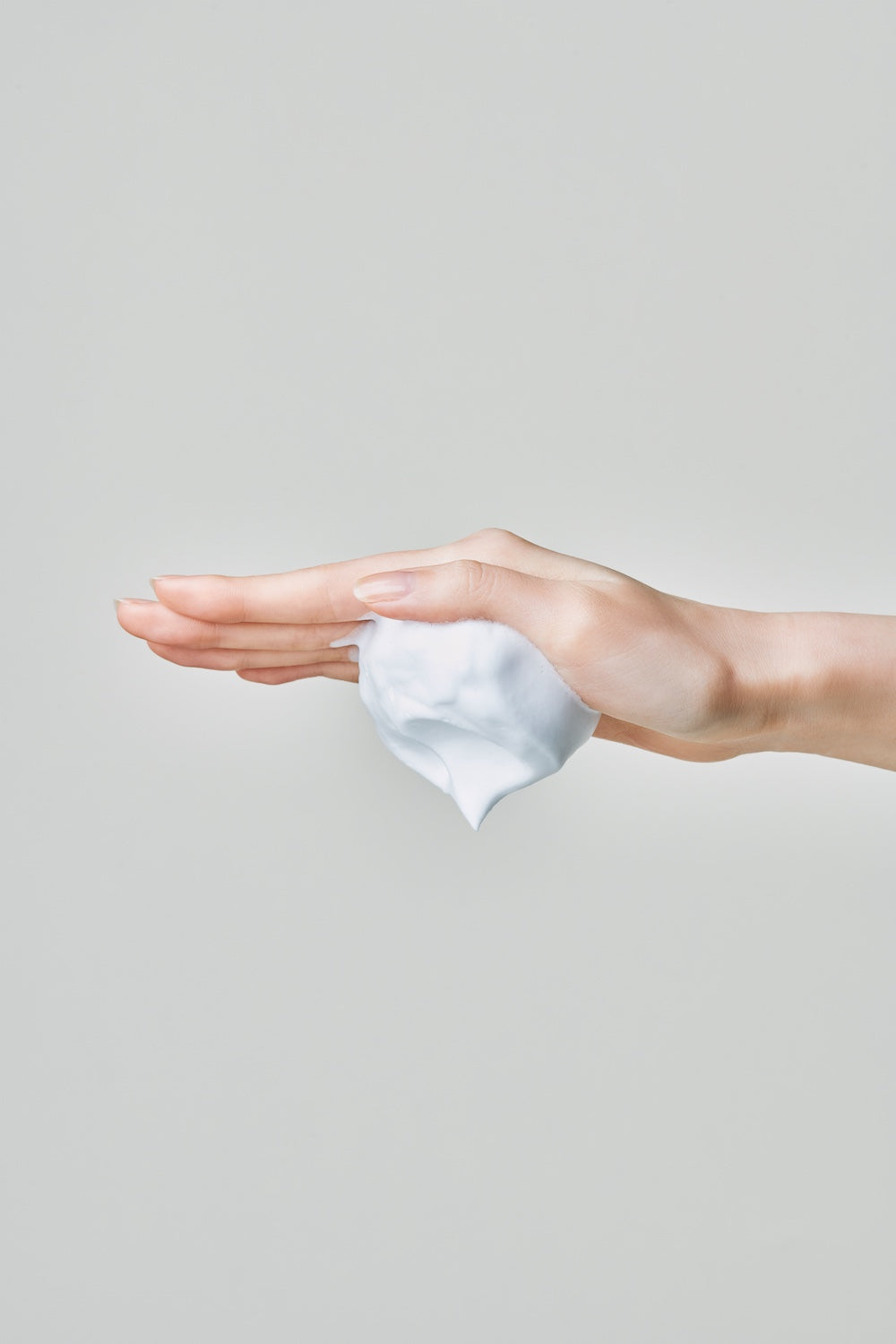 Cleansing foam box side panel with barcode