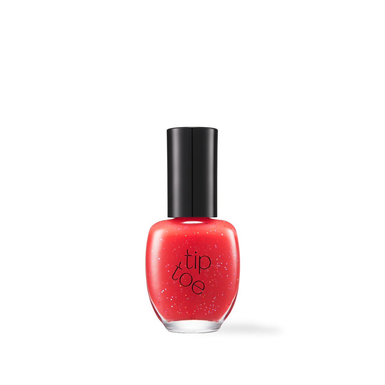 Tiptoe Syrup Glitter & Shimmer Nail Polish 12 Colors 511 Sour Strawberry K-beauty nail polish product image
