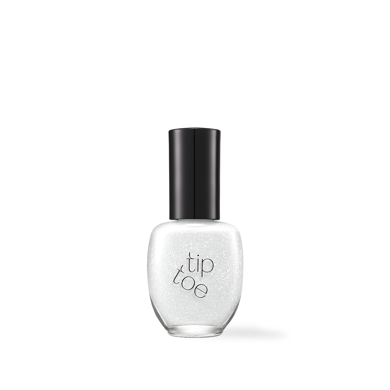 Tiptoe Syrup Glitter & Shimmer Nail Polish 12 Colors 605 Milk Flake K-beauty nail polish product image