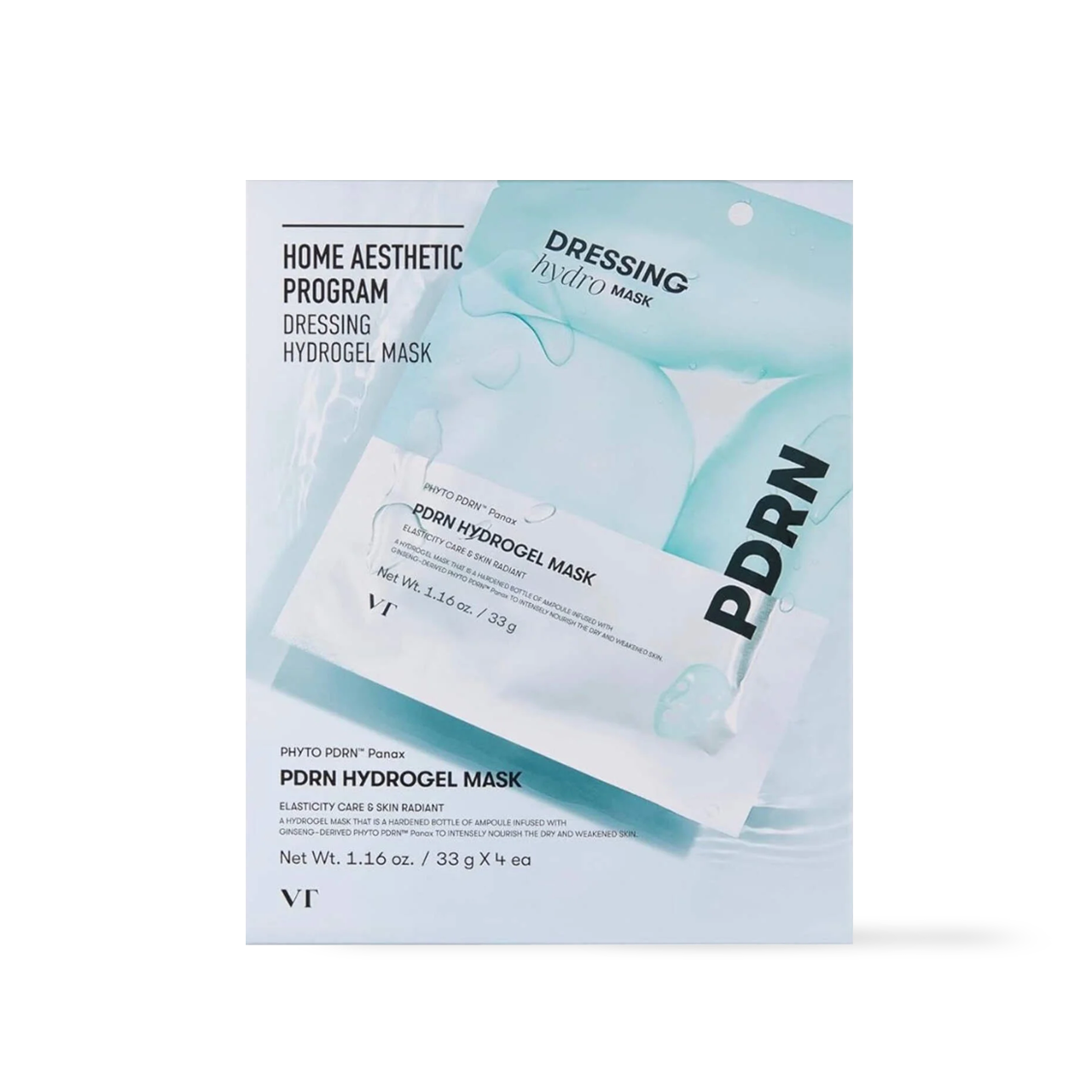 VT Cosmetics PDRN Hydrogel Mask 4ea Korean skincare product image