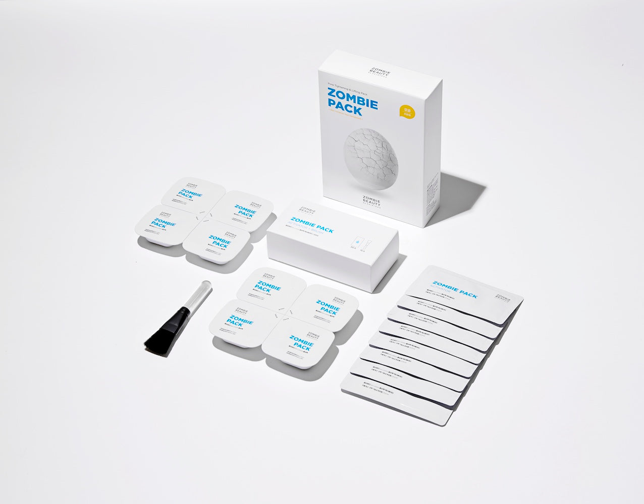 Activator liquid sachet held for scale