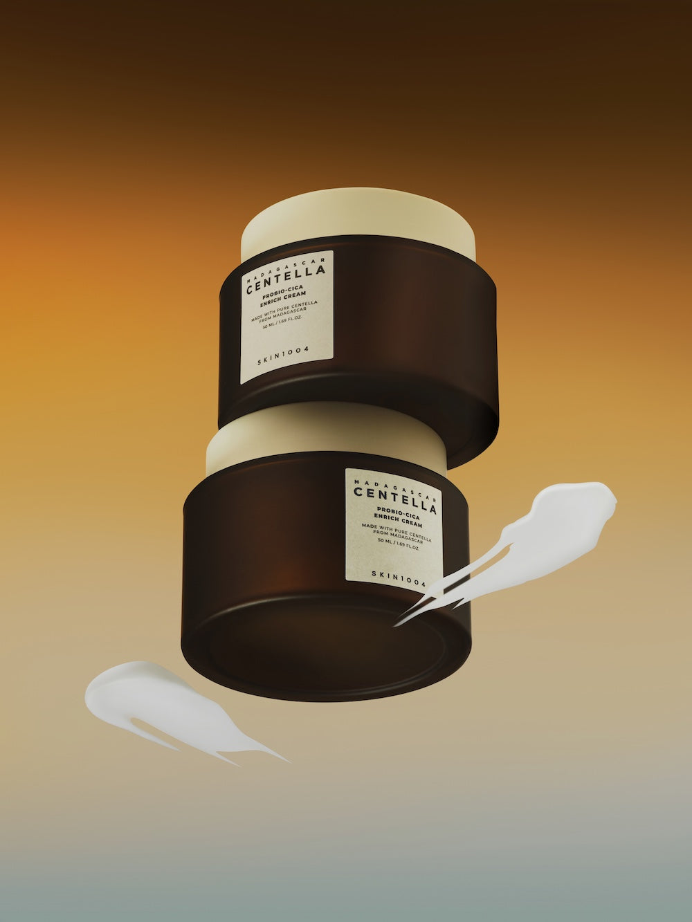Enrich cream box side panel with barcode