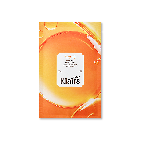 Dear Klairs Vita 10 Radiance Sheet Mask 25 Ml 25ml Korean skincare product image