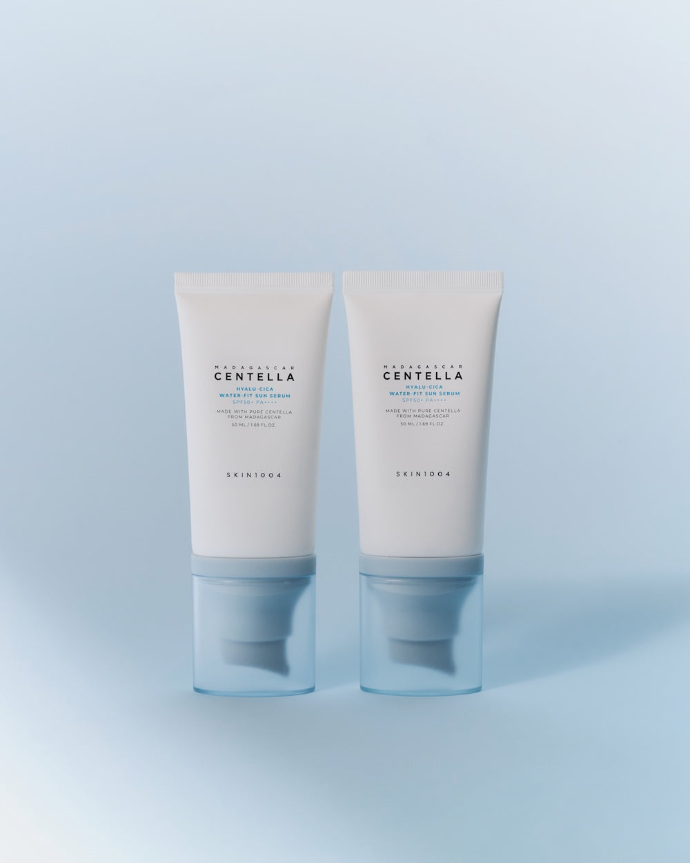 SKIN1004 Madagascar Centella Hyalu-Cica Water-Fit Sun Serum Twin Pack 50ml x 2 Korean sunscreen product image