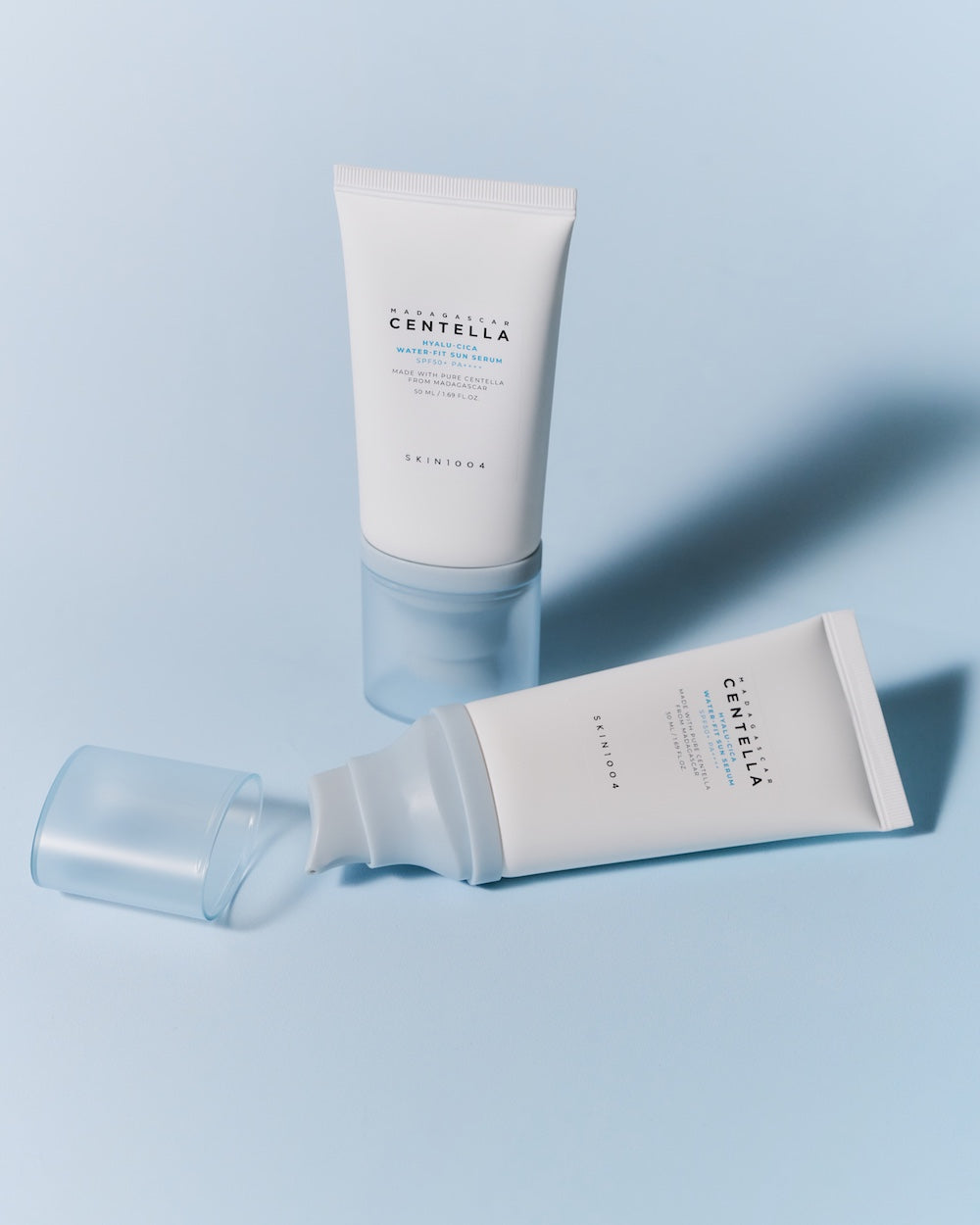 SKIN1004 Madagascar Centella Hyalu-Cica Water-Fit Sun Serum Twin Pack 50ml x 2 Korean sunscreen product image