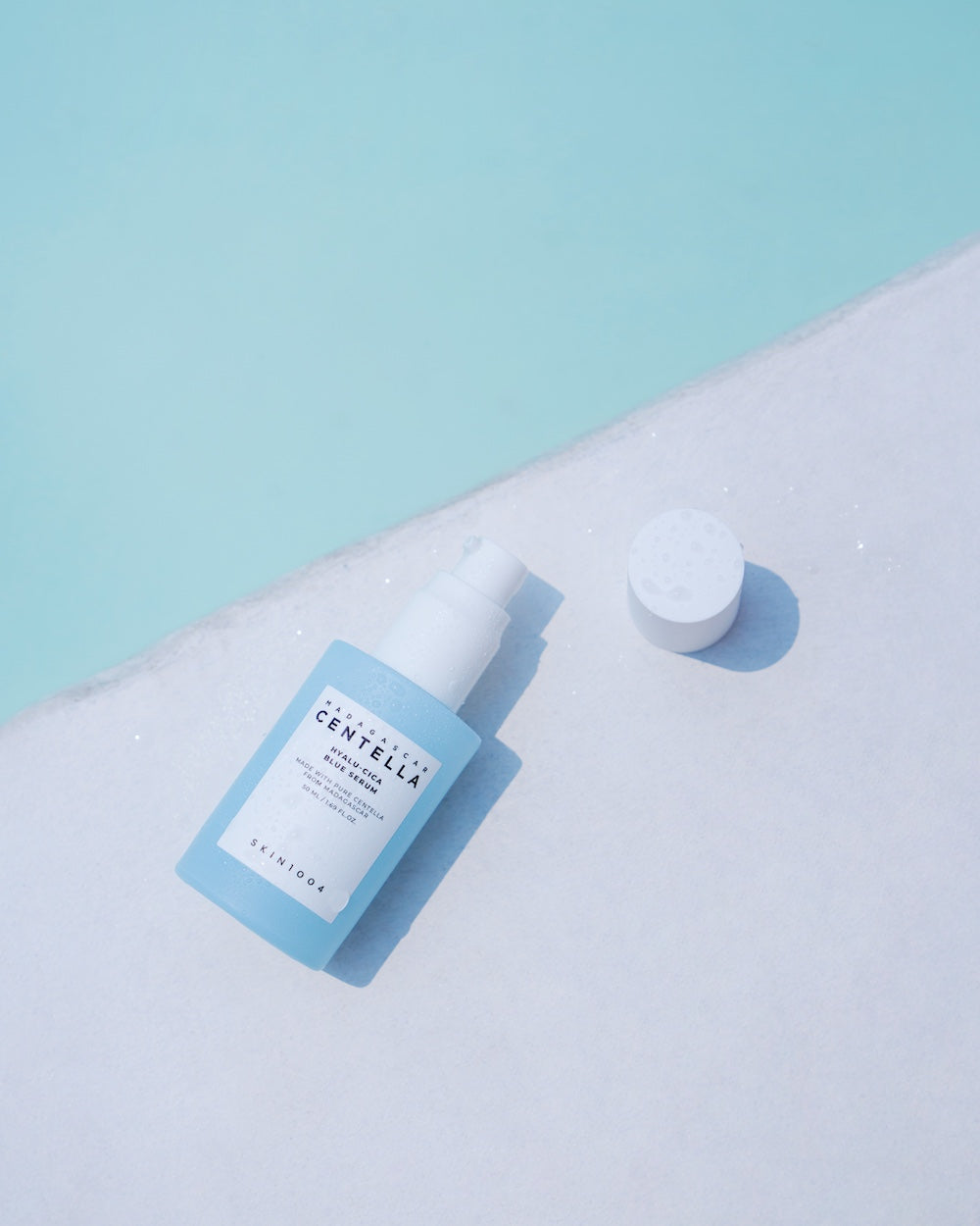 Serum being applied to cheek