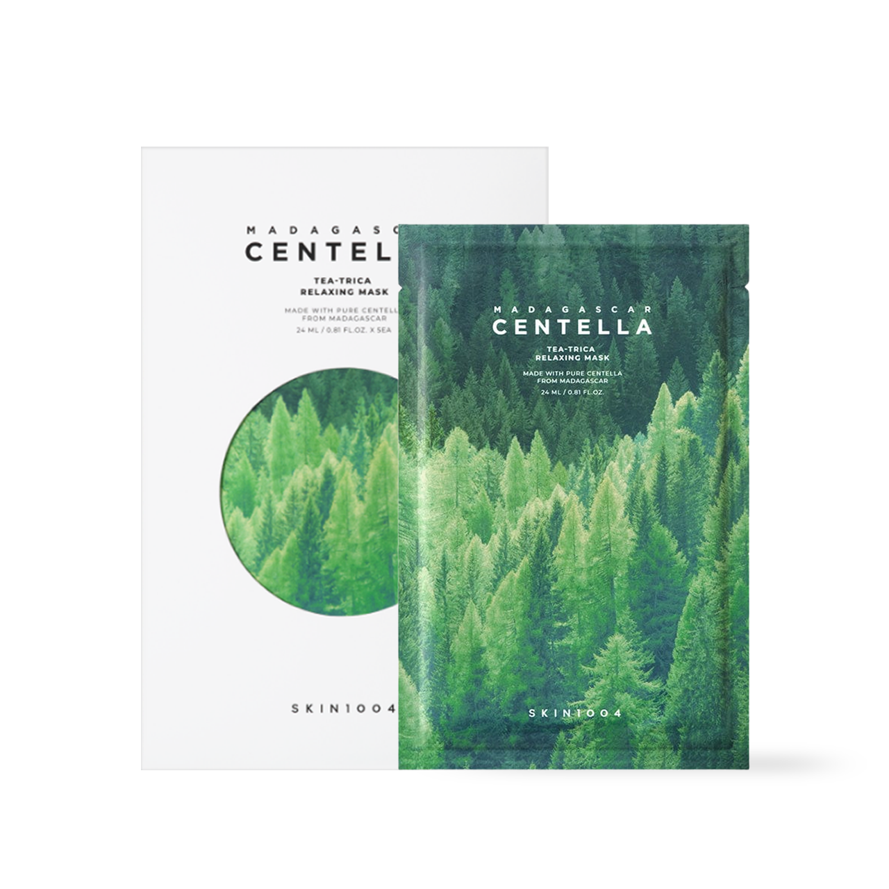 SKIN1004 Madagascar Centella Tea-Trica Relaxing Mask 5EA x 24ml Korean toner product image