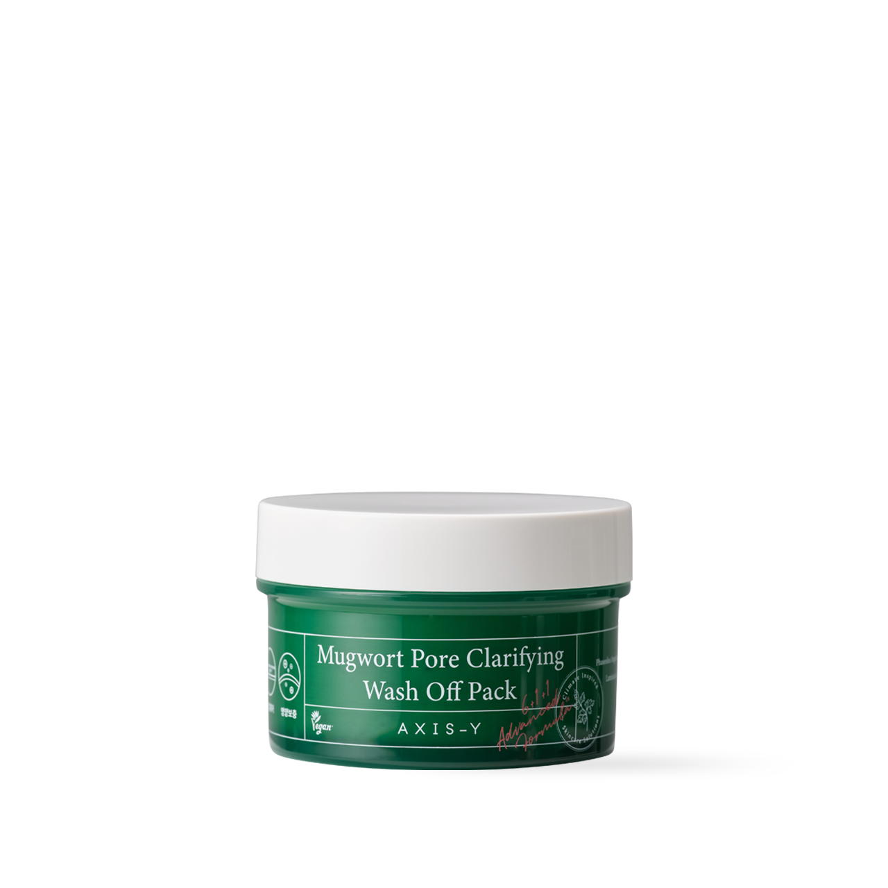 AXIS-Y Mugwort Pore Clarifying Wash Off Pack 100ml Korean skincare product image