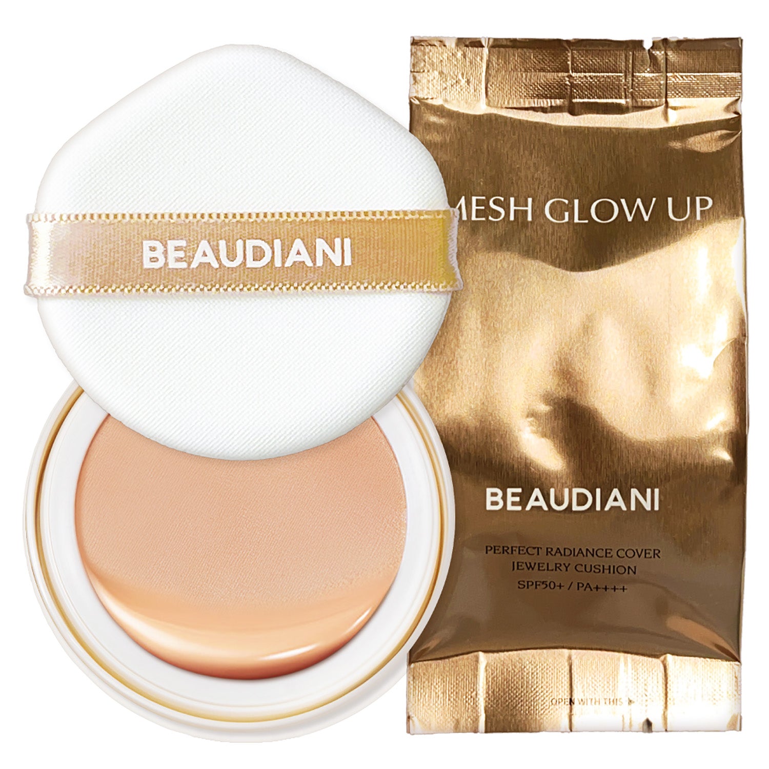 BEAUDIANI Mesh Glow Up Cushion Refill 12g 3 Colors K-beauty cushion foundation glow care additional product view