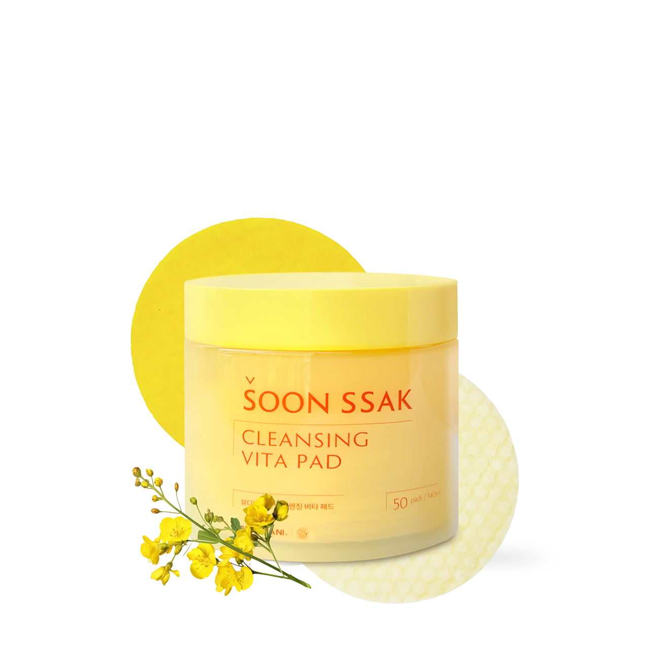 BEAUDIANI Soon Ssak Cleansing Vita Pads 50 Sheets K-beauty skincare brightening care