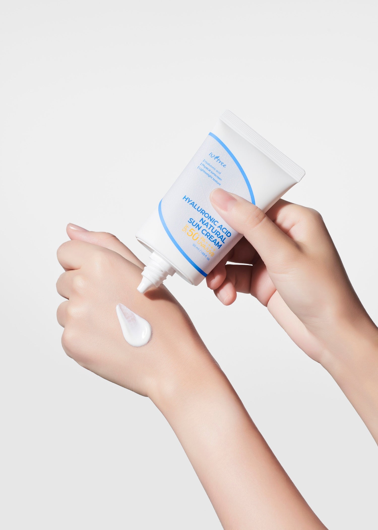 Isntree Hyaluronic Acid Natural Sun Cream 50ml Korean sunscreen product image