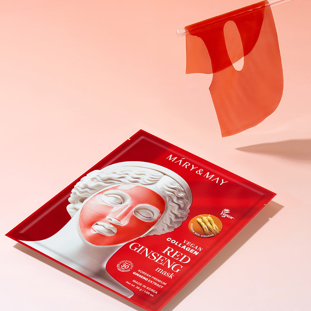 Mary&May Vegan Collagen Red Ginseng Mask (30g x4) Korean toner product image
