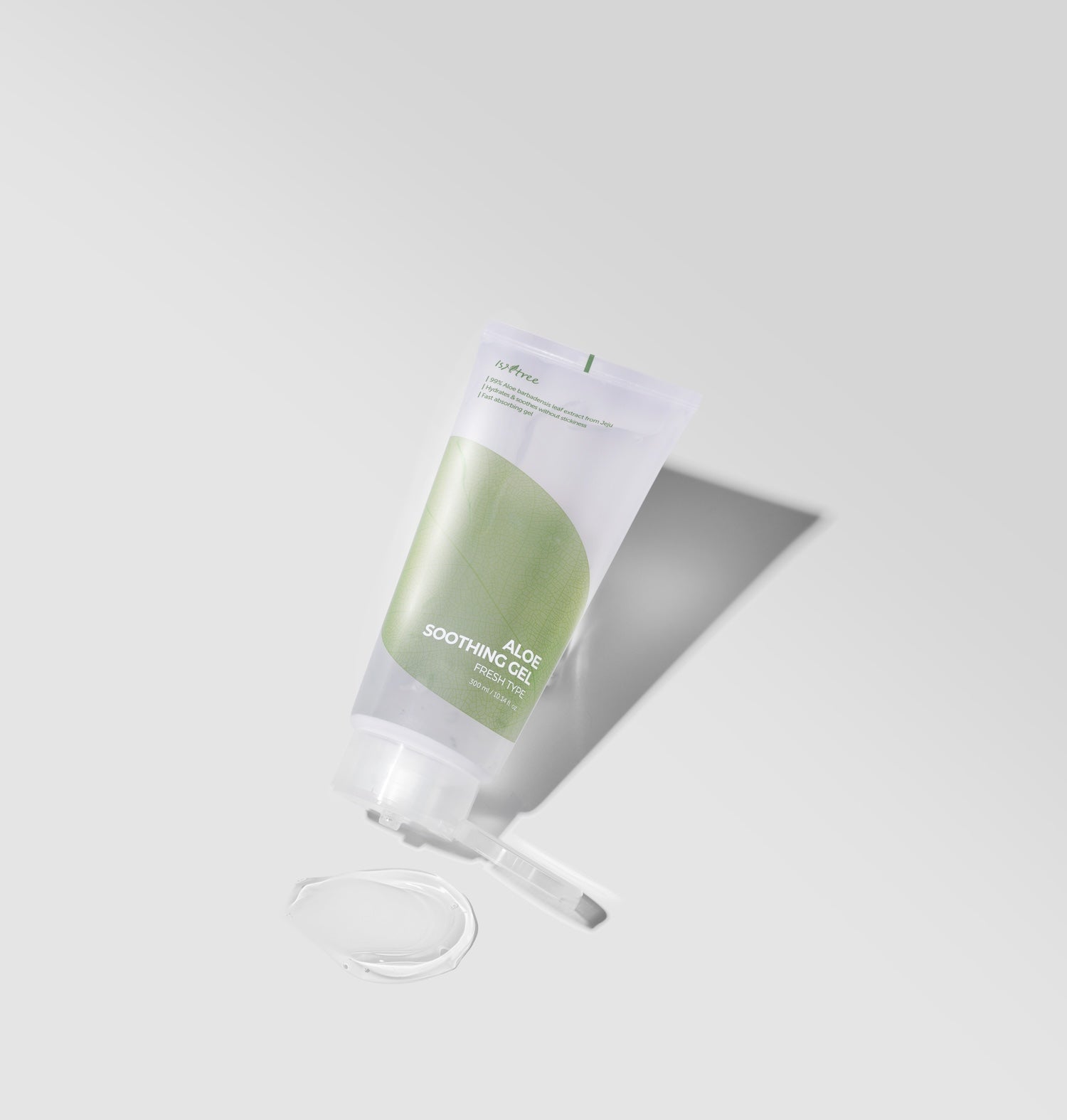 Aloe gel spread thin across inner arm for patch test demonstration