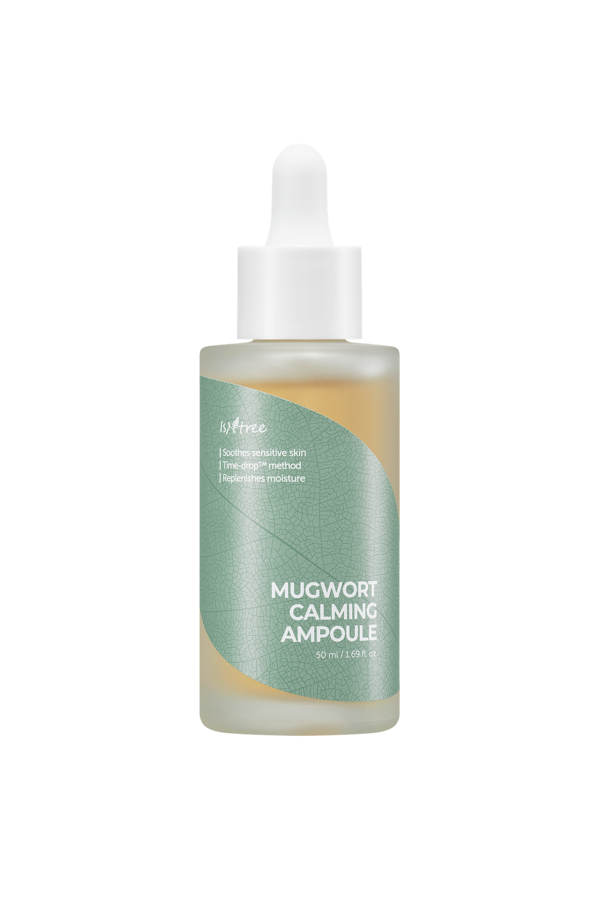 Ampoule dropper dispensing product onto palm