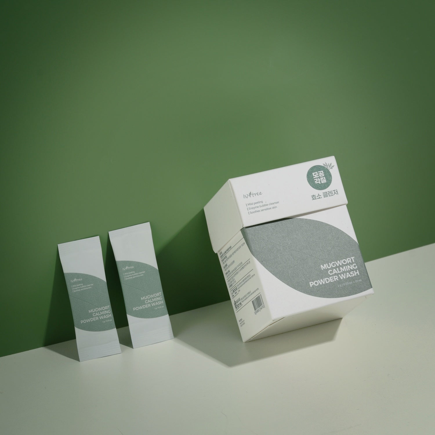 Isntree Mugwort Calming Powder Wash 1g x 25ea Korean cleanser product image