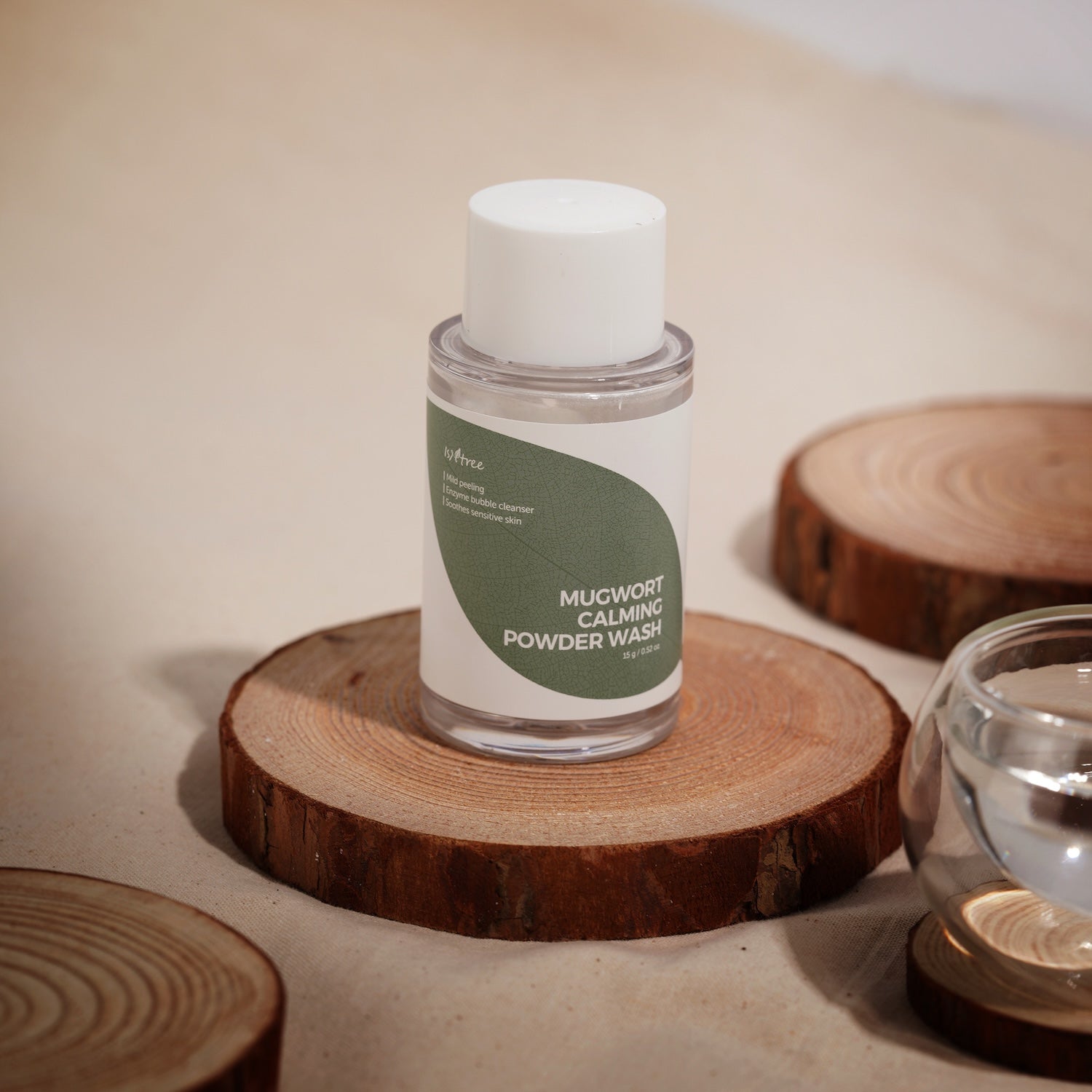 Isntree Mugwort Calming Powder Wash 15g Korean cleanser product image