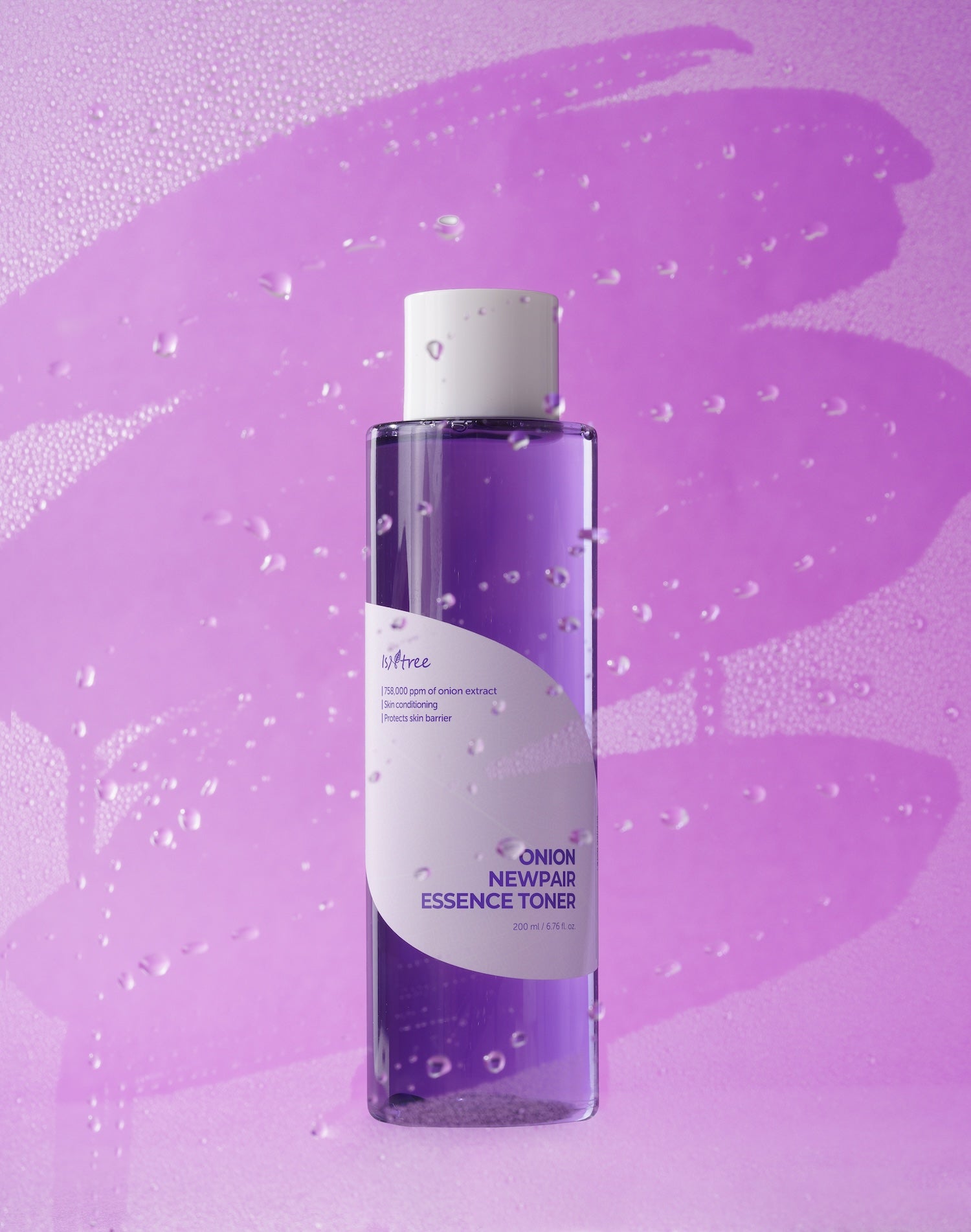 Isntree Onion Newpair Essence Toner being pressed into skin by hand