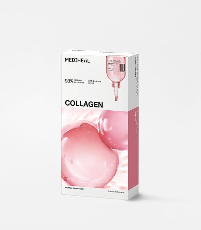 MEDIHEAL Collagen Essential Mask 10ea 24ml x 10 Korean skincare product image