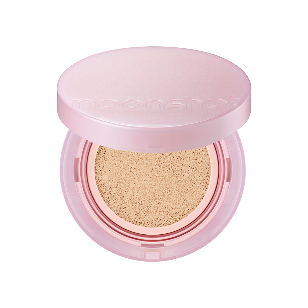 Moonshot Conscious Fit Cushion Foundation (Pink Moon) 12g 21N Cosmic Vanilla K-beauty makeup product image