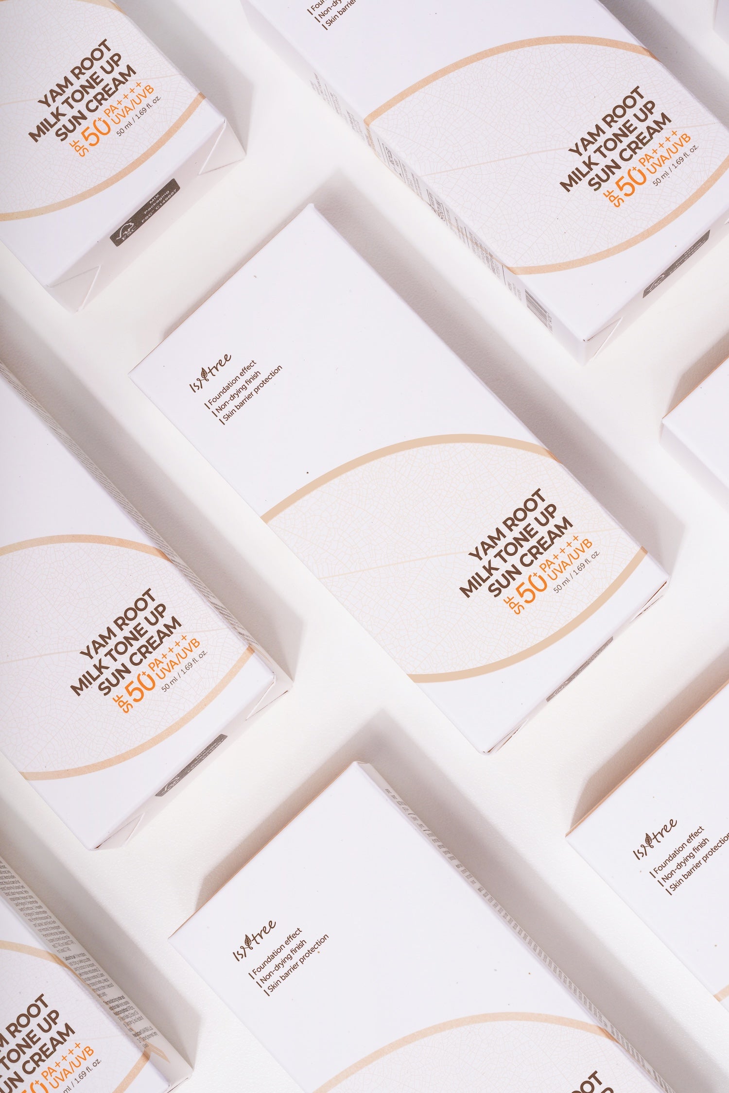 Isntree Yam Root Milk Tone Up Sun Cream 50ml Korean sunscreen product image