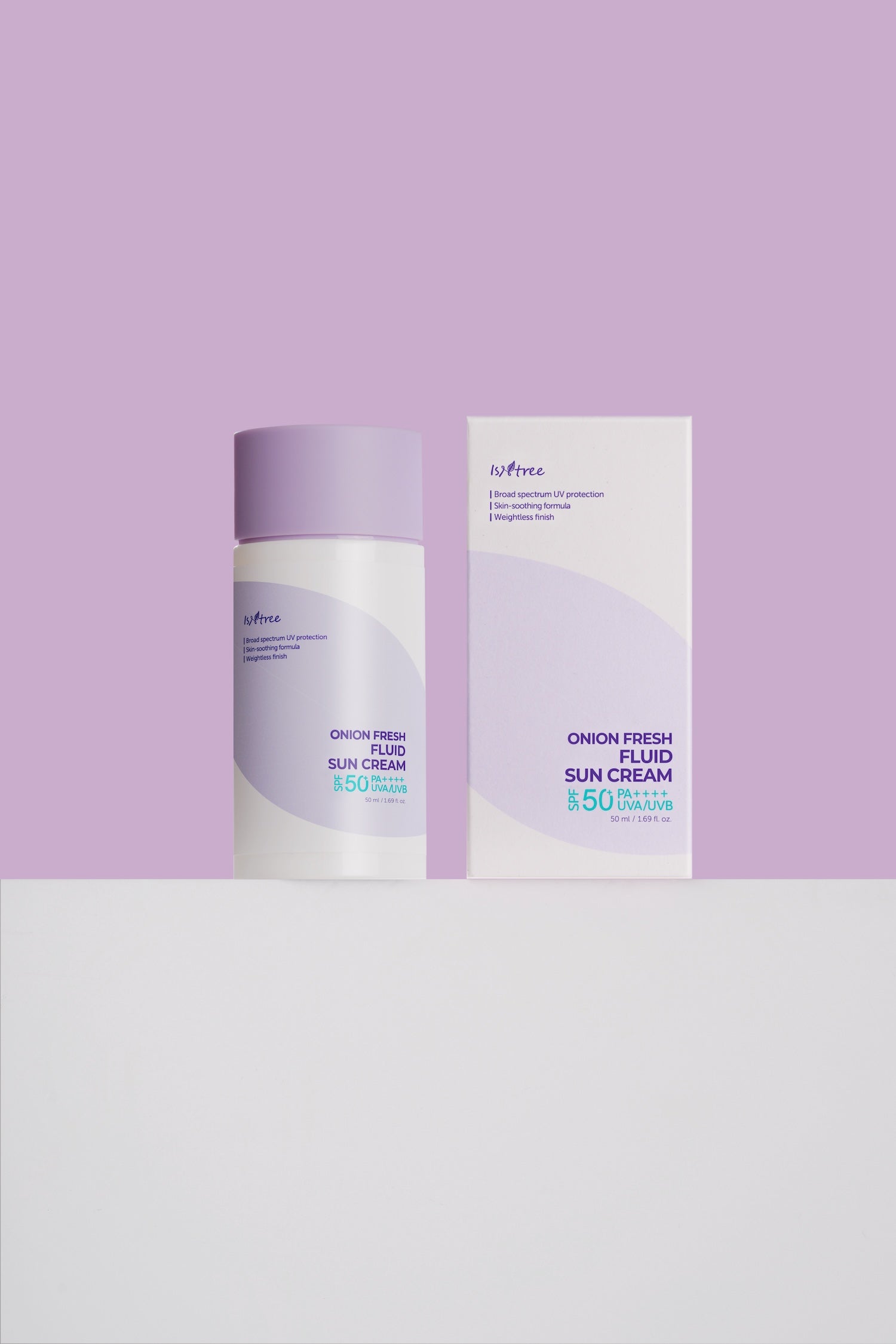 Isntree Onion Fresh Fluid Sun Cream 50ml Korean sunscreen product image