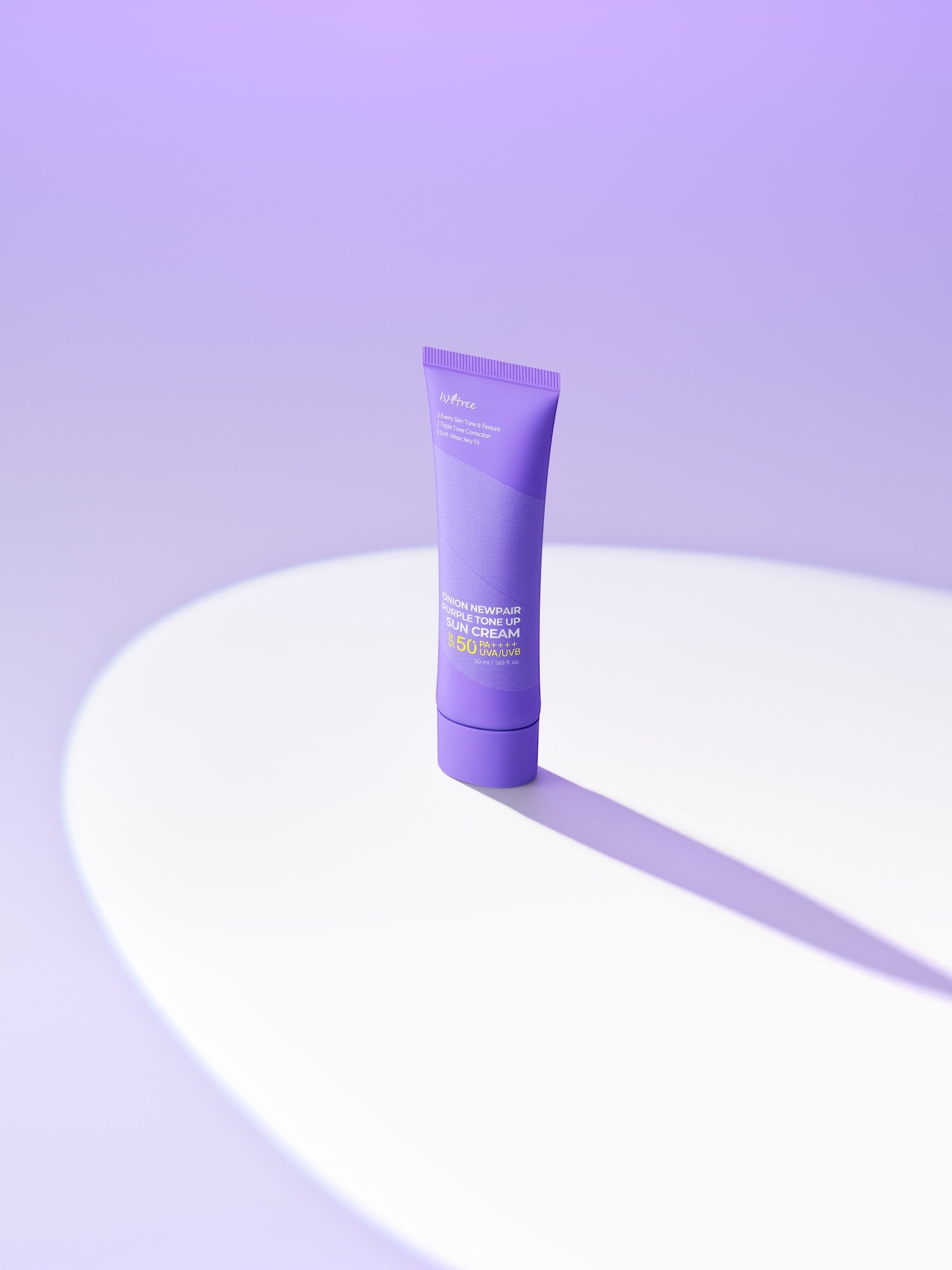 Isntree Onion Newpair Purple Tone Up Sun Cream 50ml Korean sunscreen product image