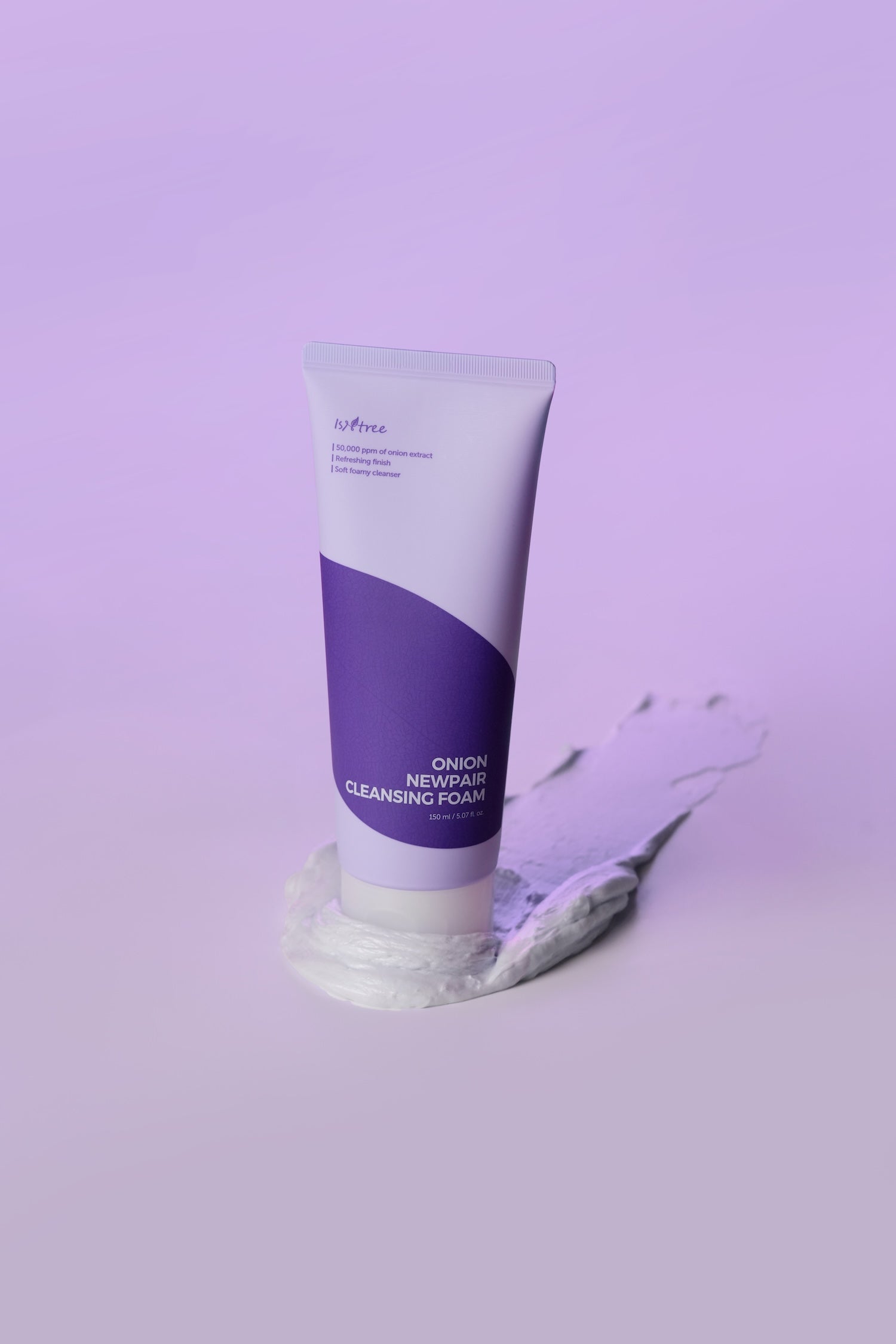 Isntree Onion Newpair Cleansing Foam full packaging set on counter